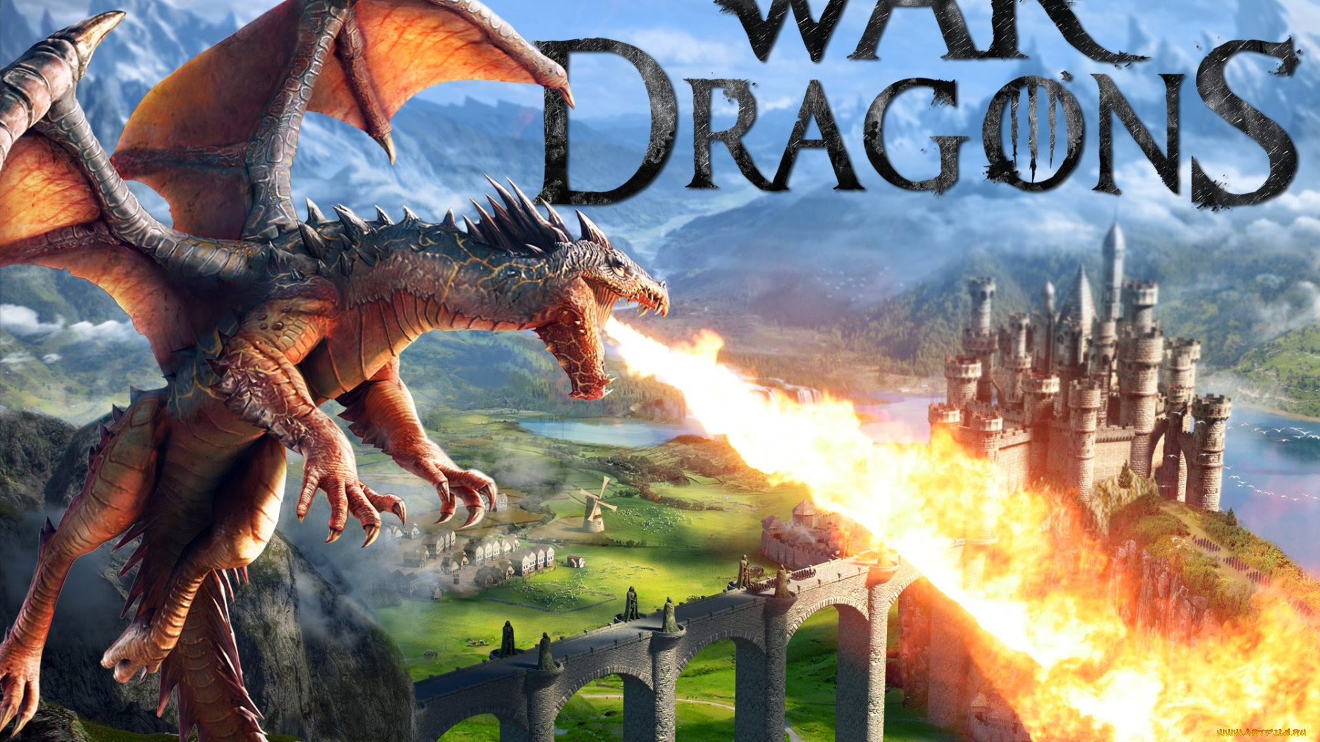 видео, игры, war, of, dragons, war, dragons