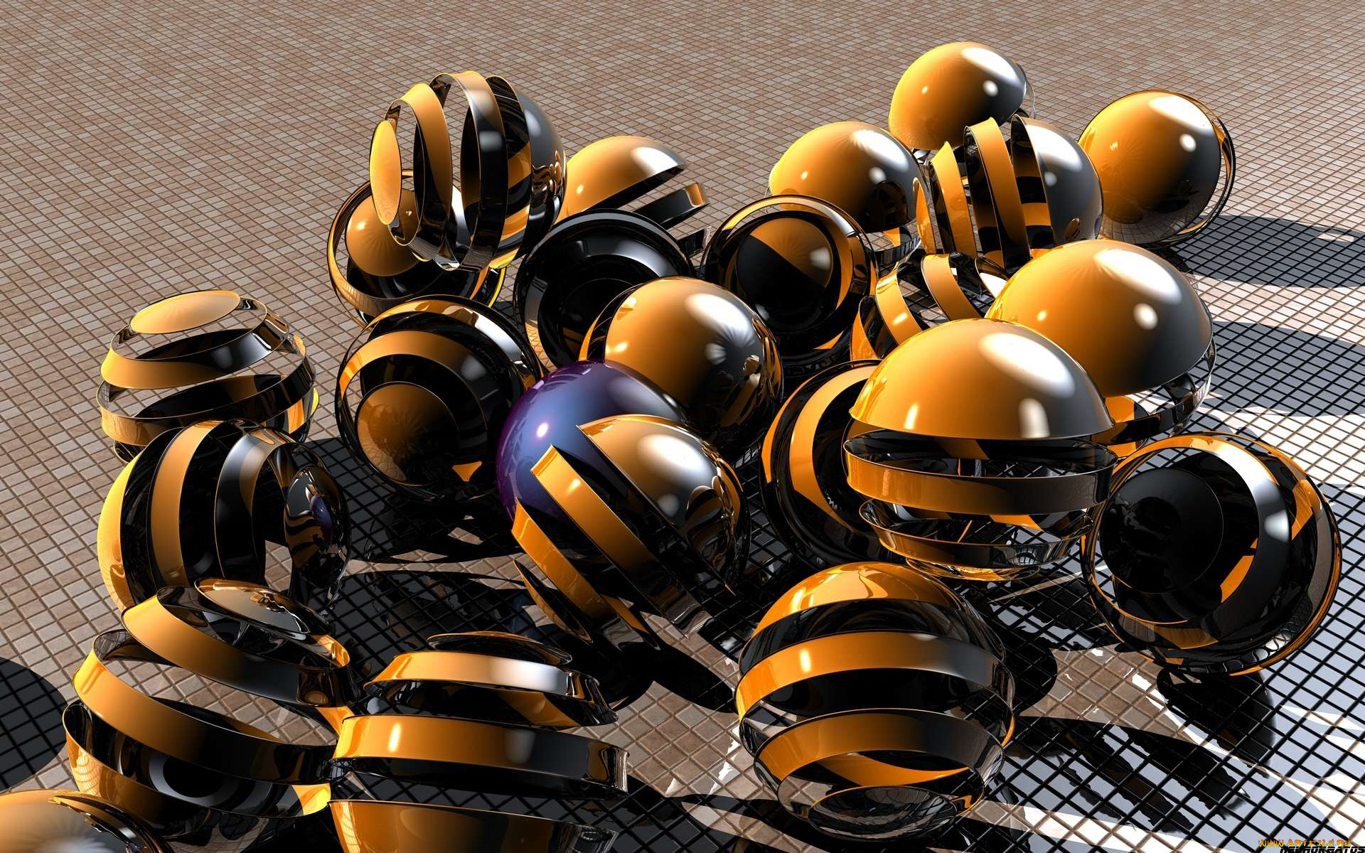 3д, графика, шары, , balls, шары