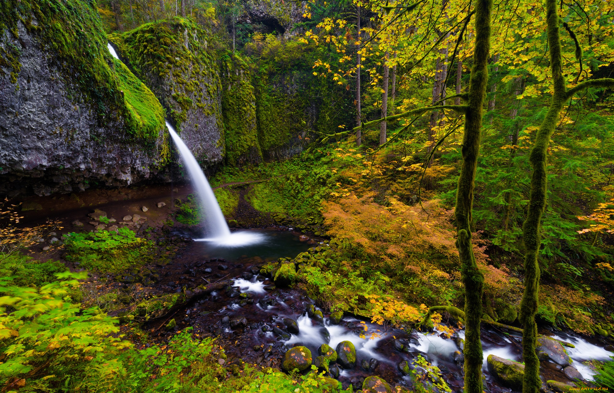 природа, водопады, простор