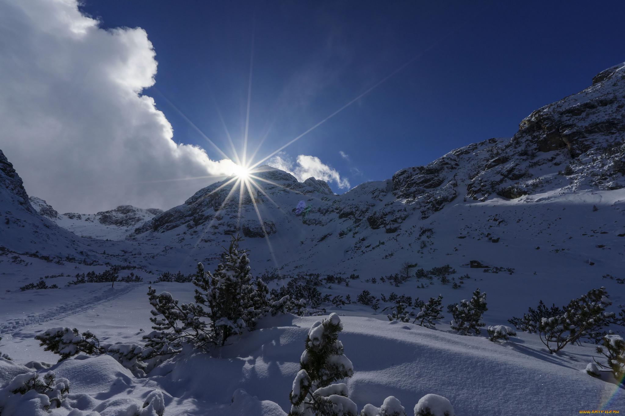 природа, зима, простор