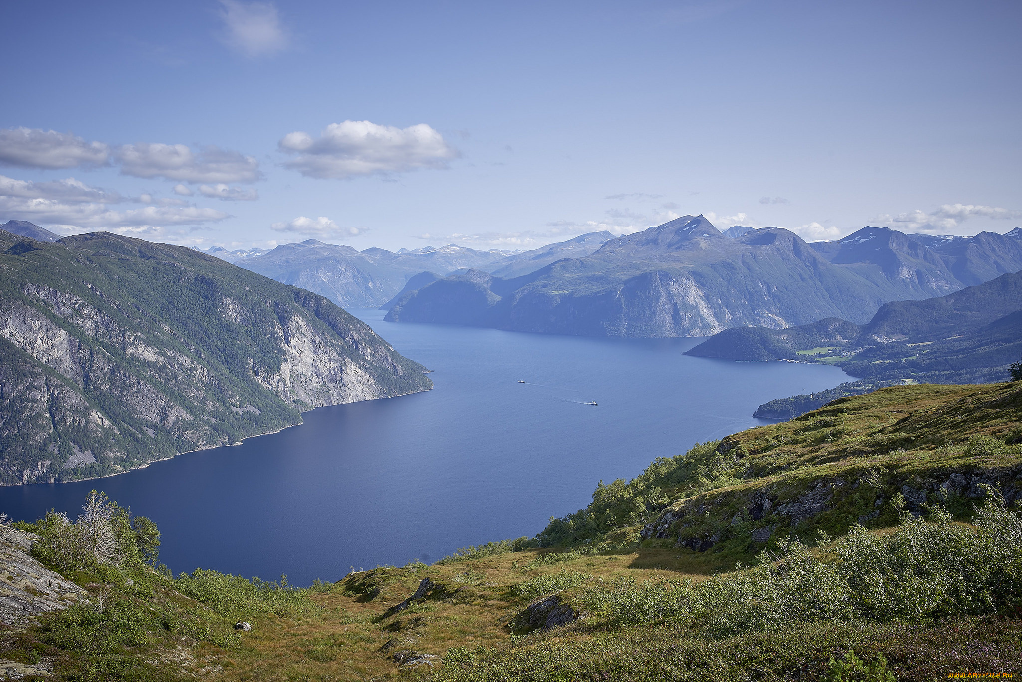 природа, побережье, простор