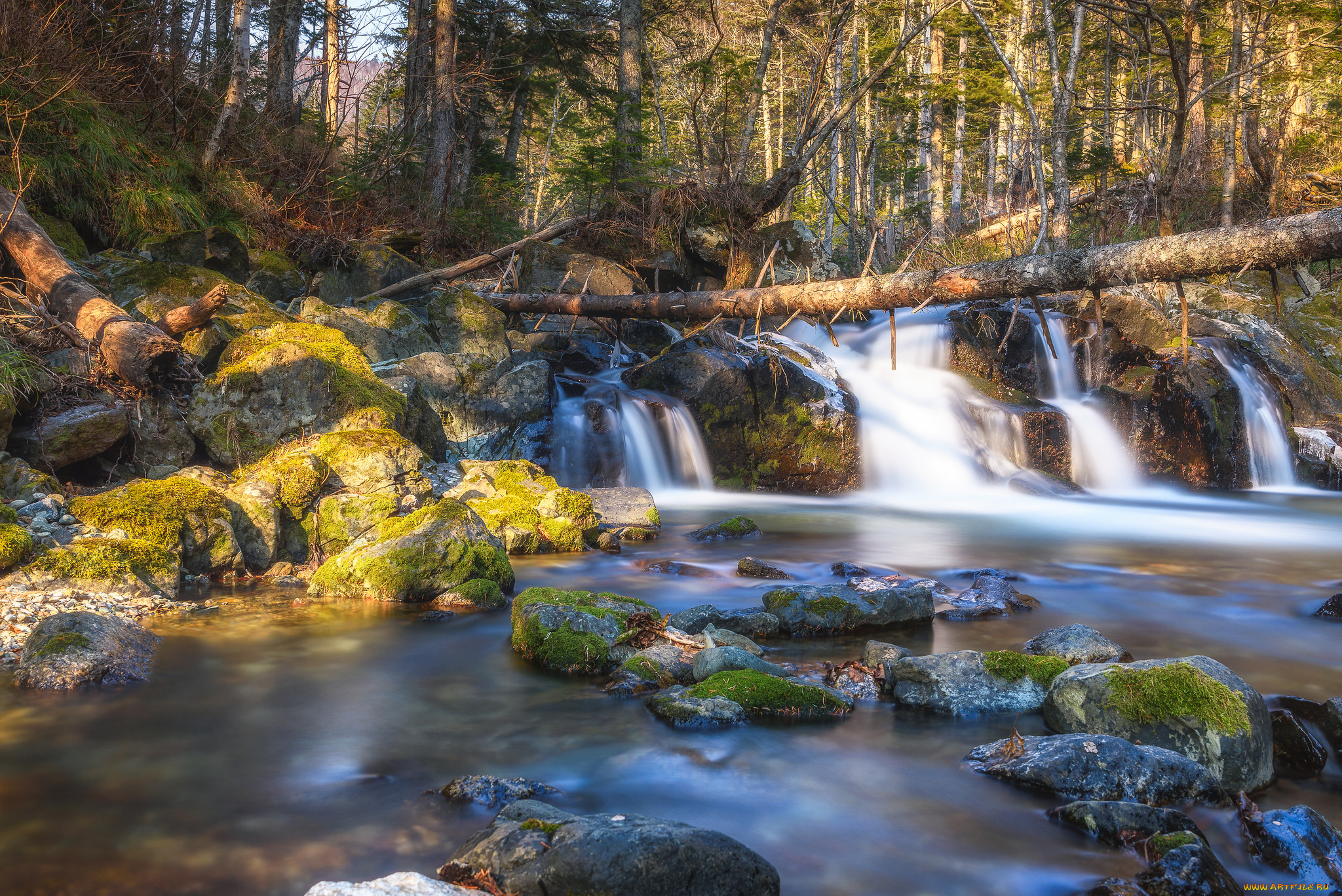 природа, водопады, простор