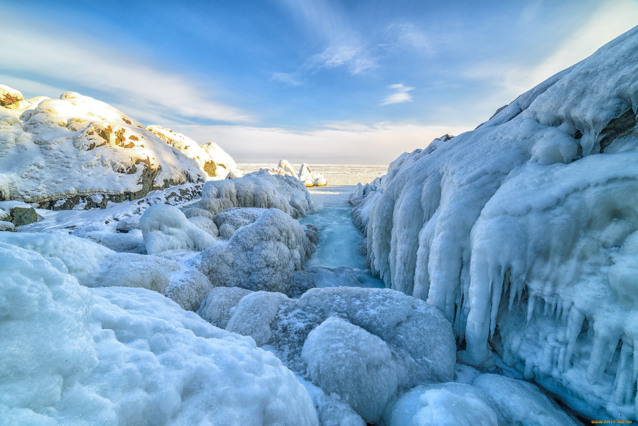 природа, зима, простор