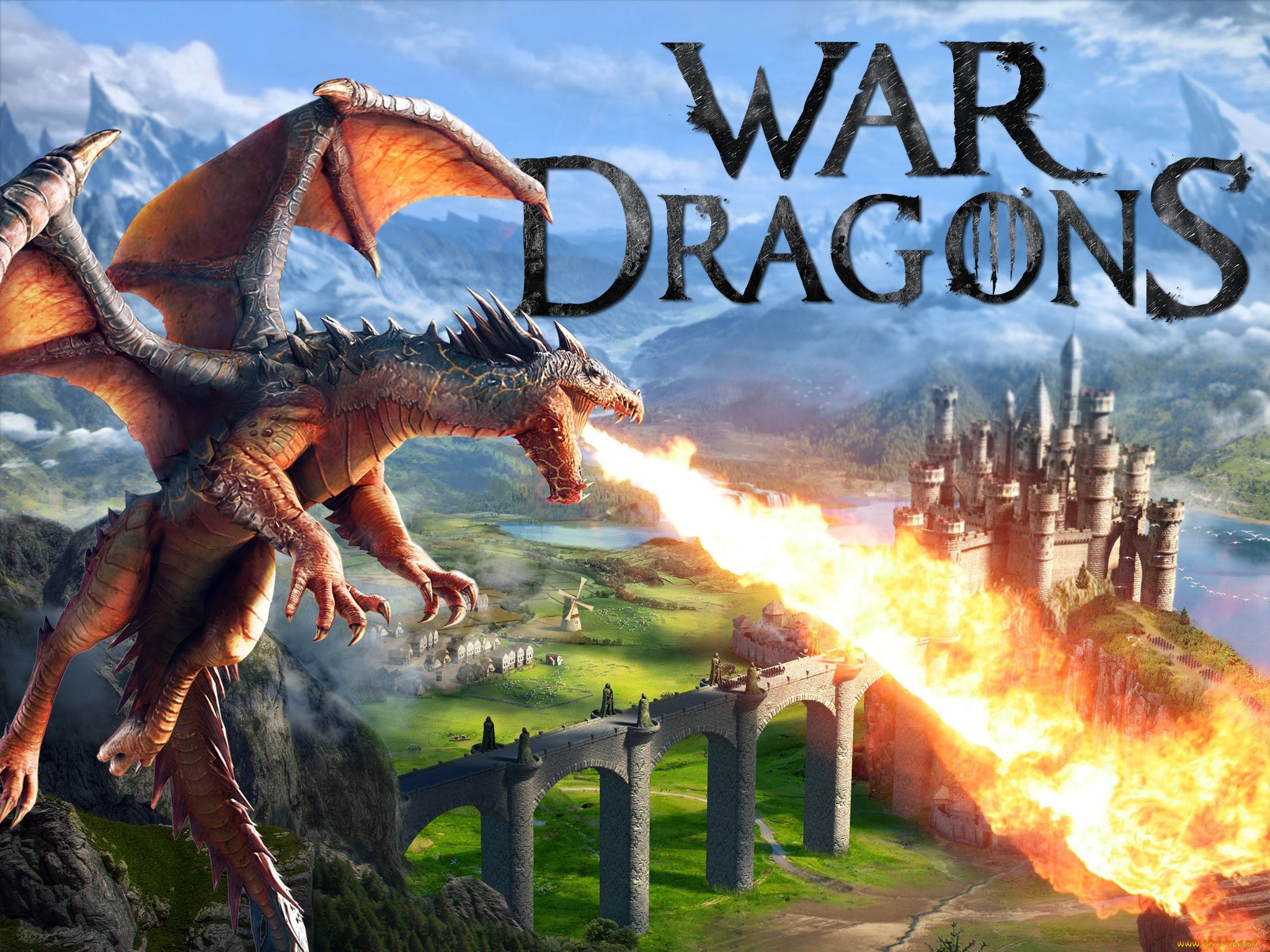 видео, игры, war, of, dragons, war, dragons