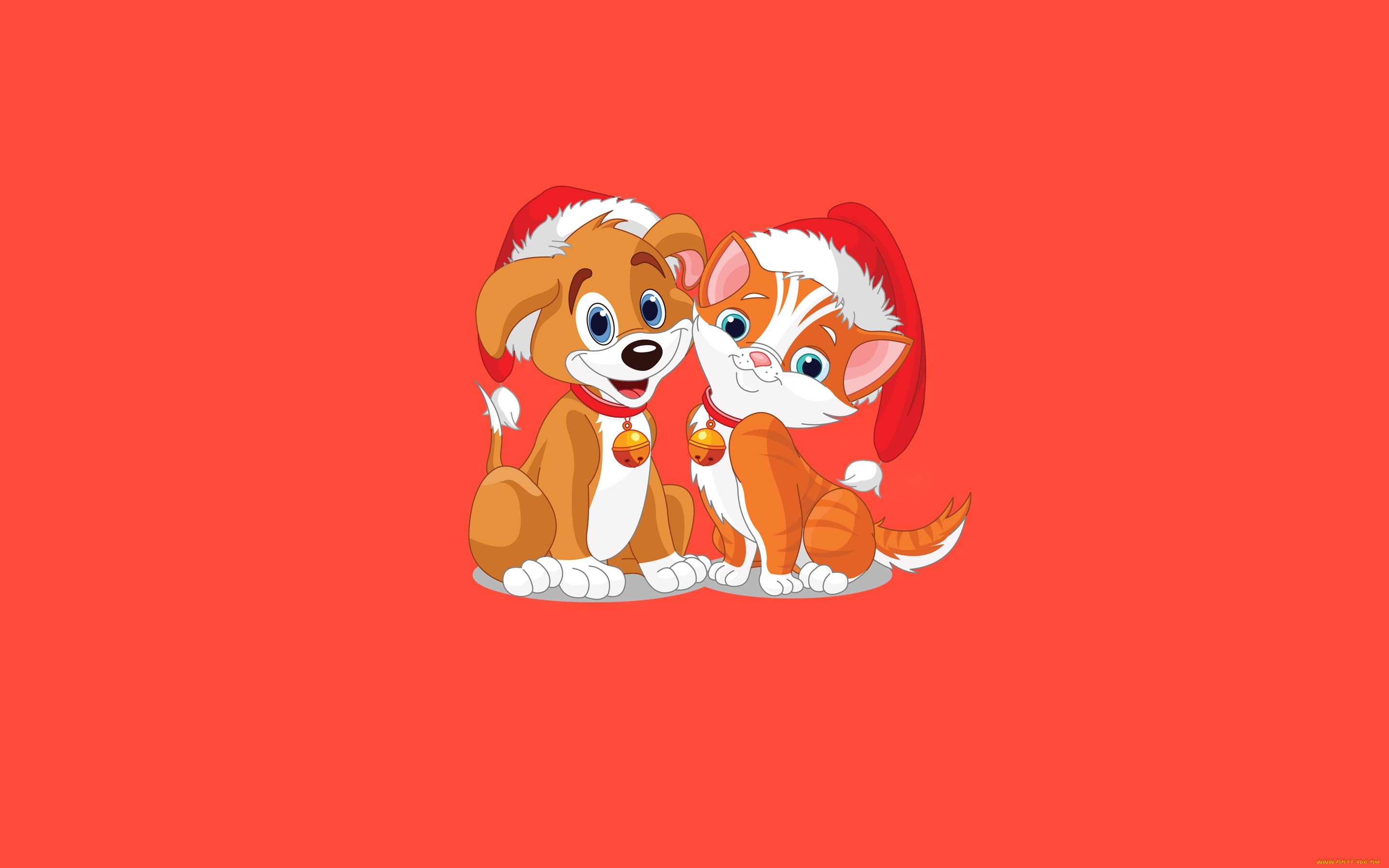 праздничные, векторная, графика, , новый, год, кошка, новый, год, минимализм, праздник, настроение, фон