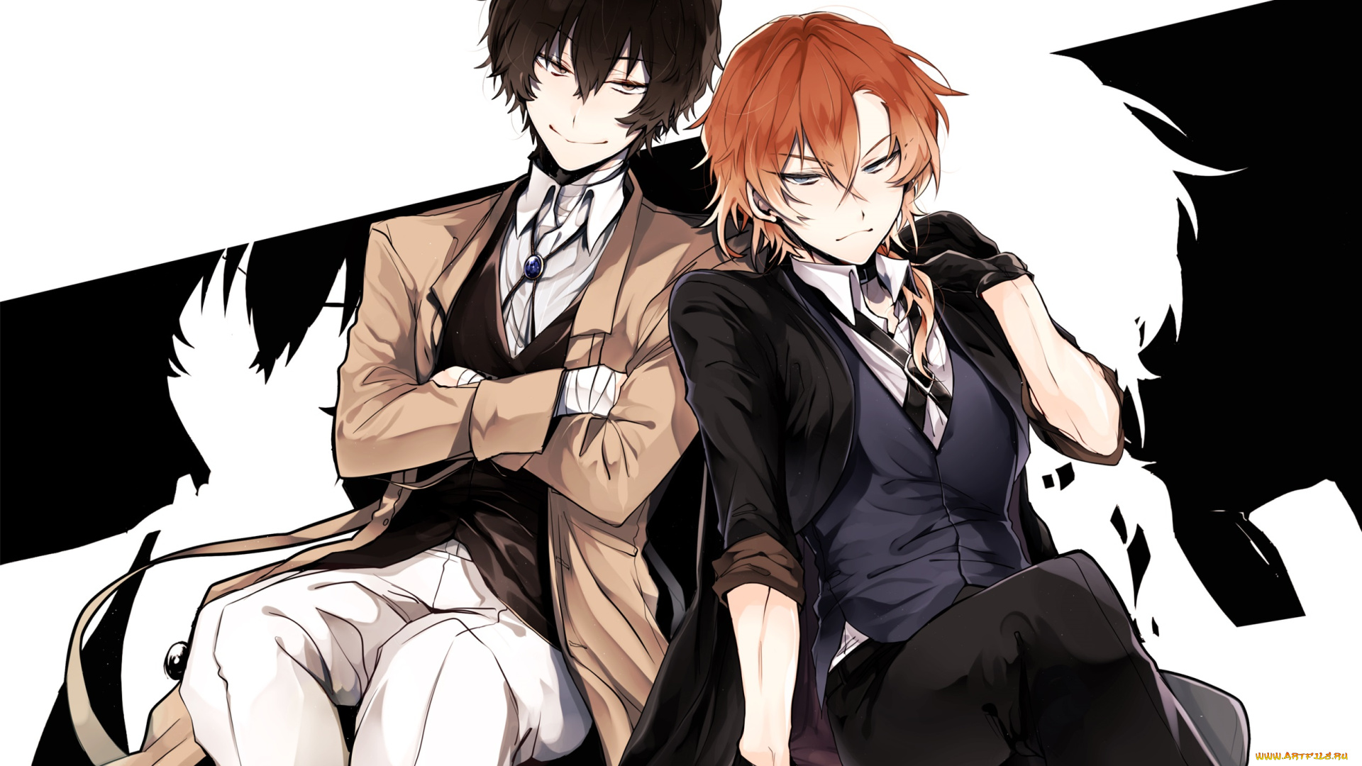 аниме, bungou, stray, dogs, бродячие, псы, литературные, гении