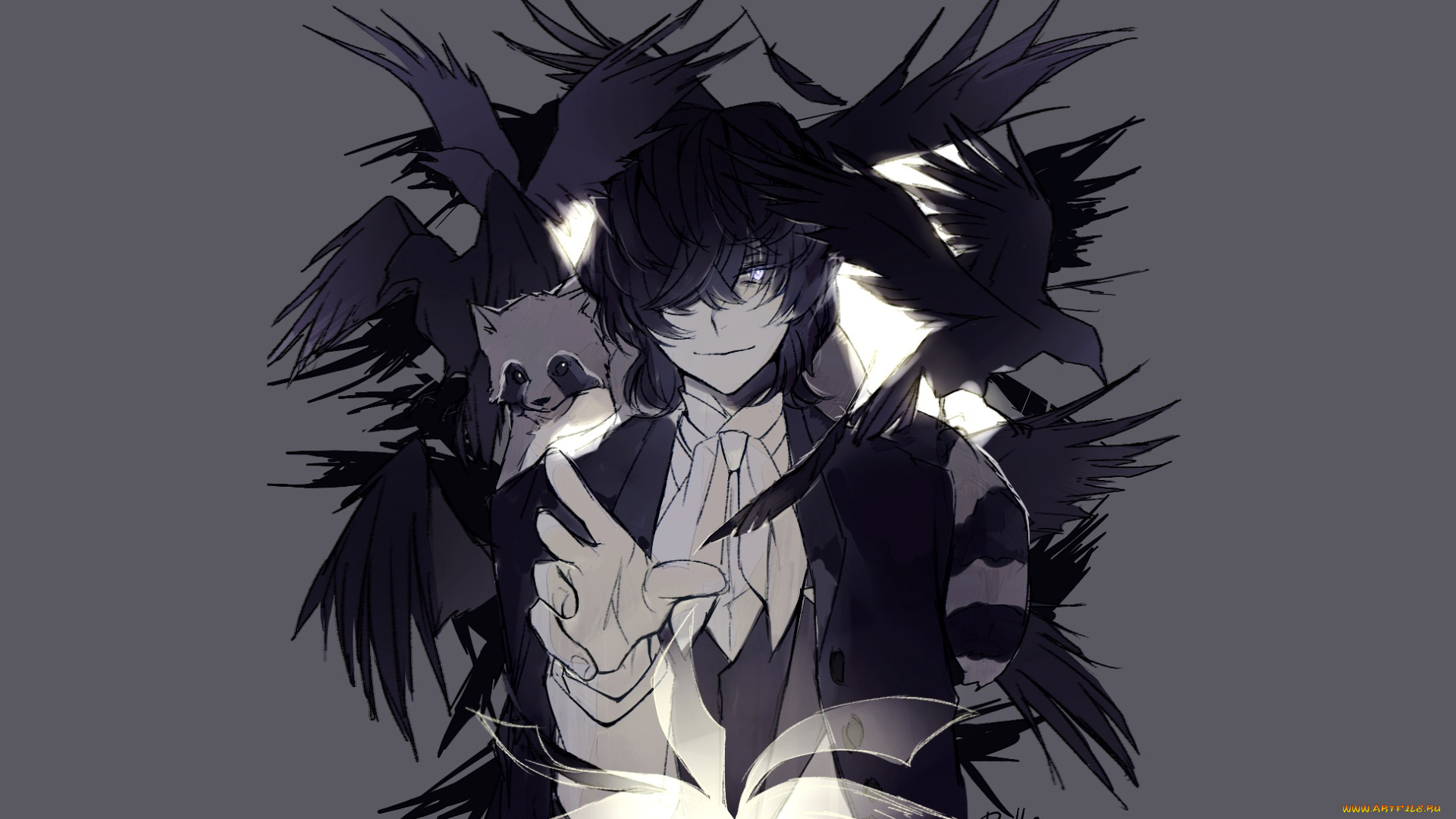 аниме, bungou, stray, dogs, бродячие, псы, литературные, гении