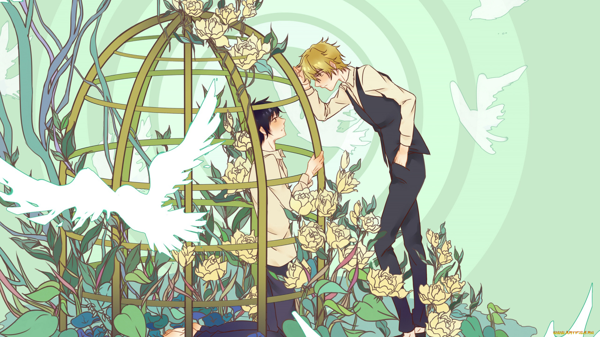 аниме, durarara, парни