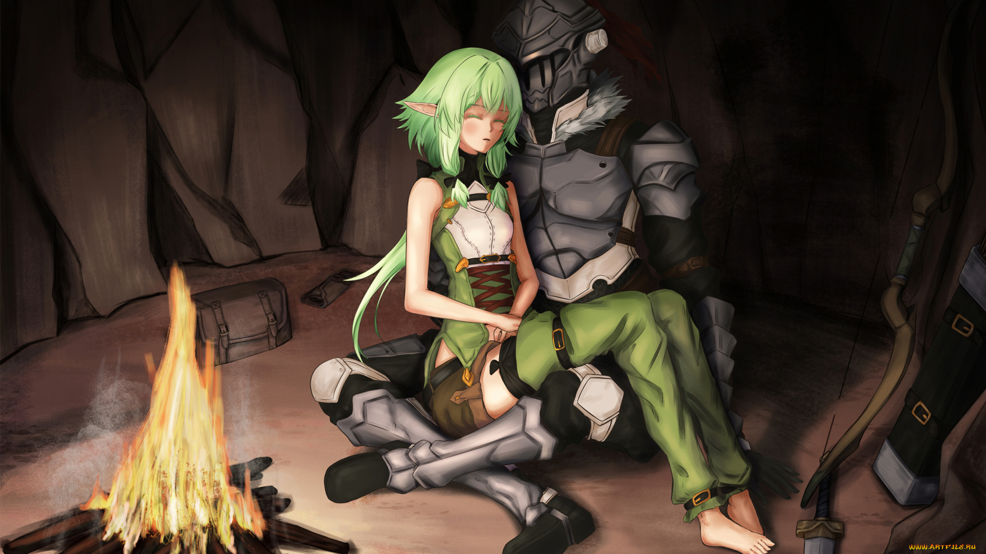 аниме, goblin, slayer, убийца, гоблинов