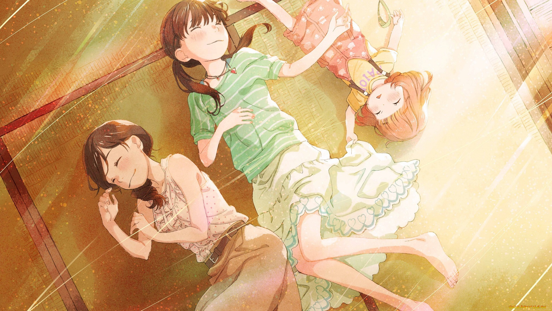 аниме, sangatsu, no, lion, девочки