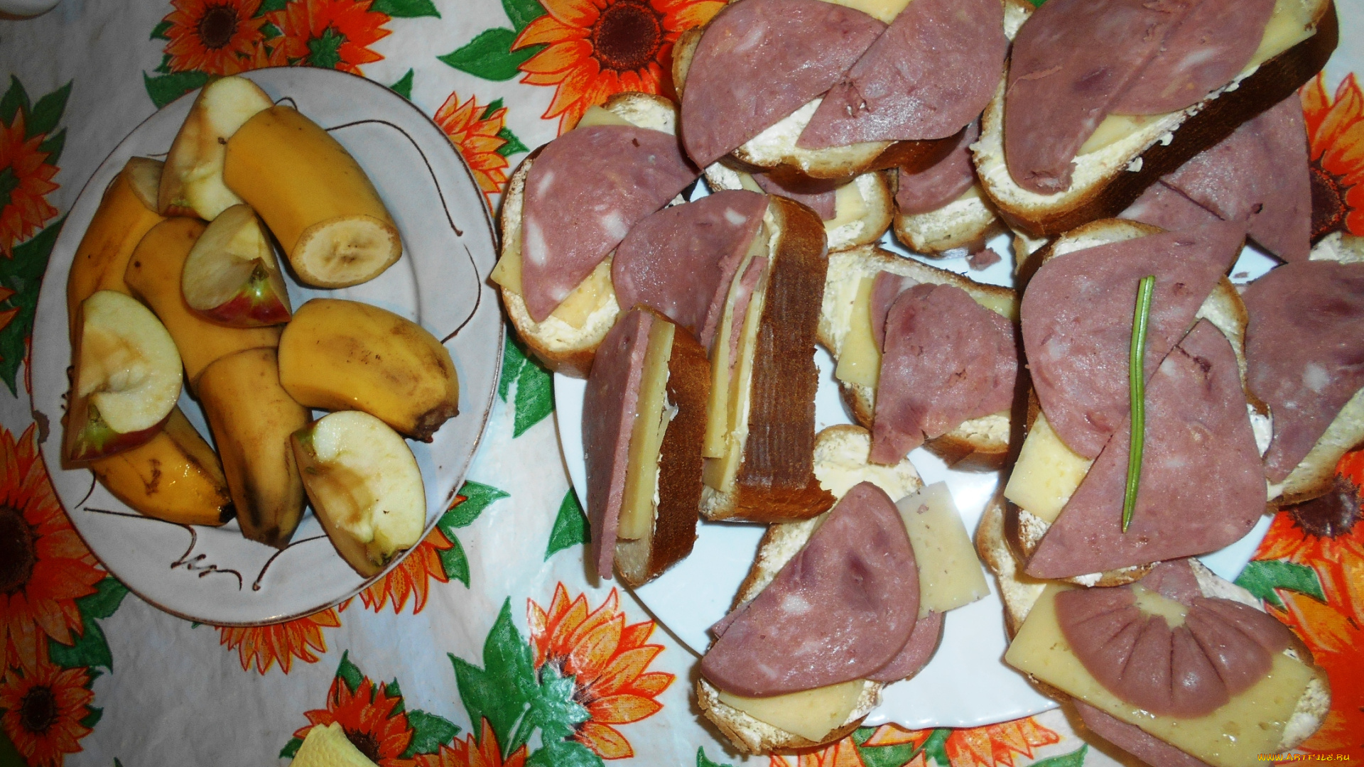 еда, бутерброды, , гамбургеры, , канапе, сыр, бананы, хлеб, колбаса