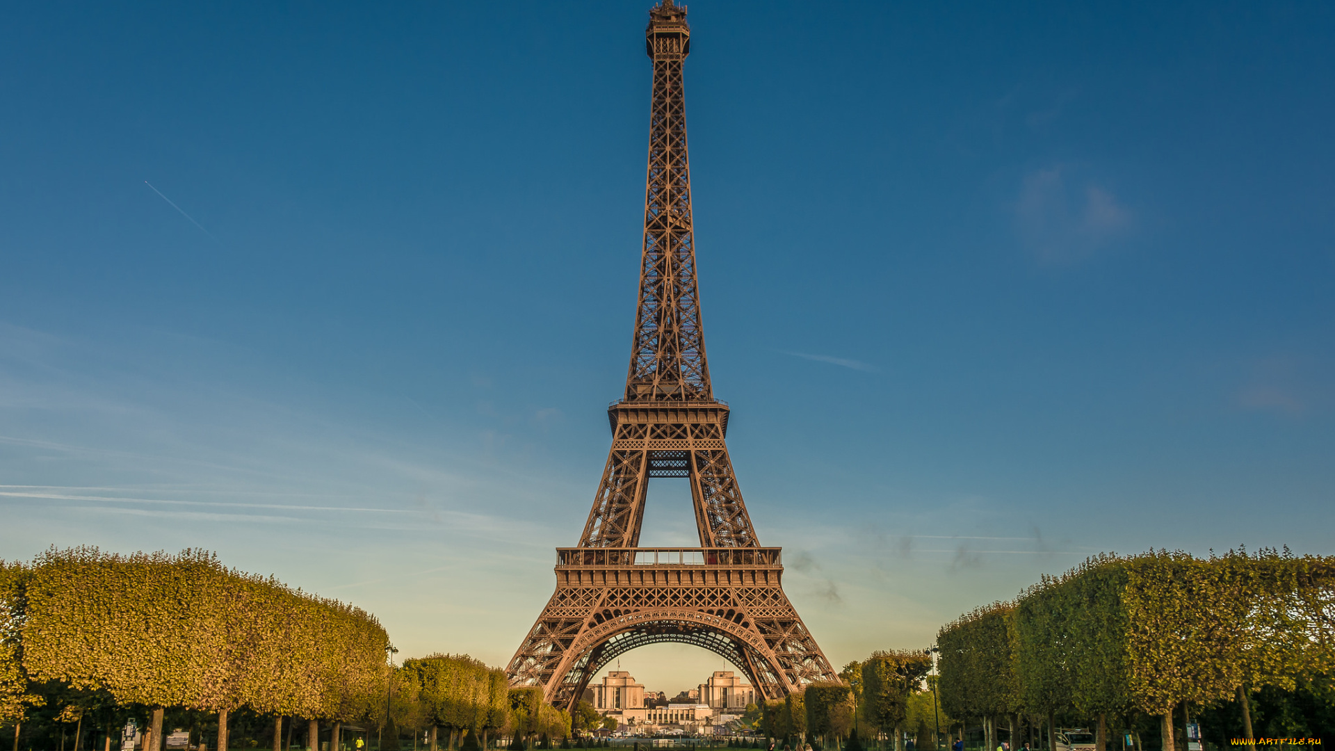 eiffel, tower, города, париж, , франция, простор