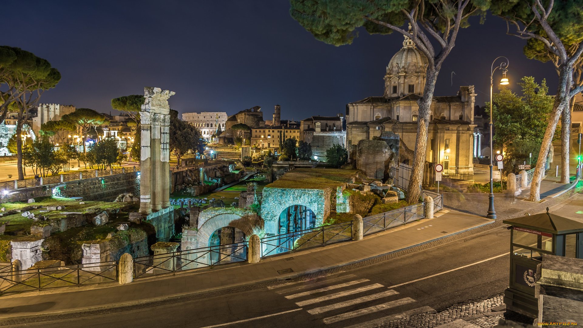 foro, di, cesare, города, рим, , ватикан, , италия, простор