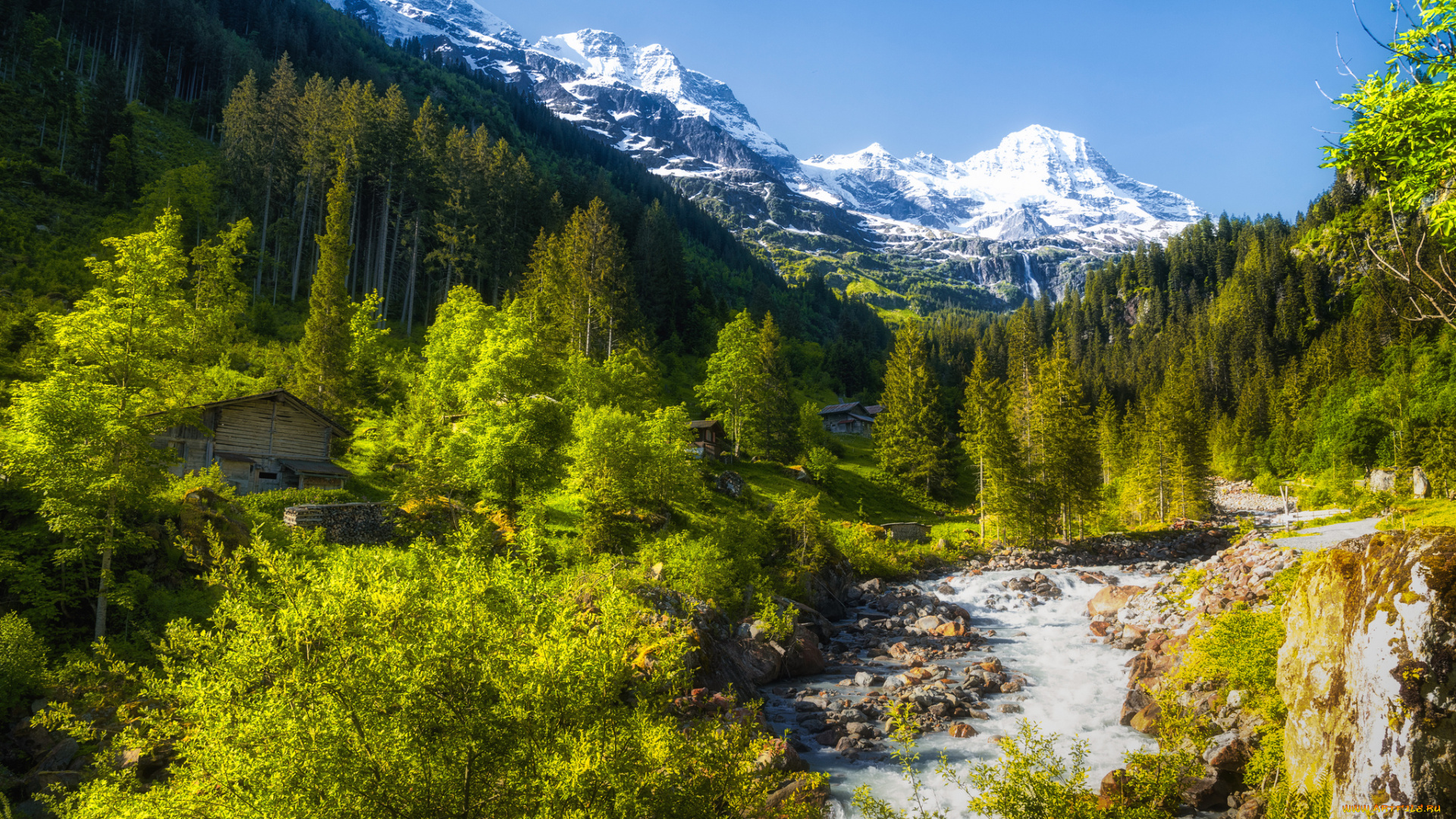 природа, горы, простор