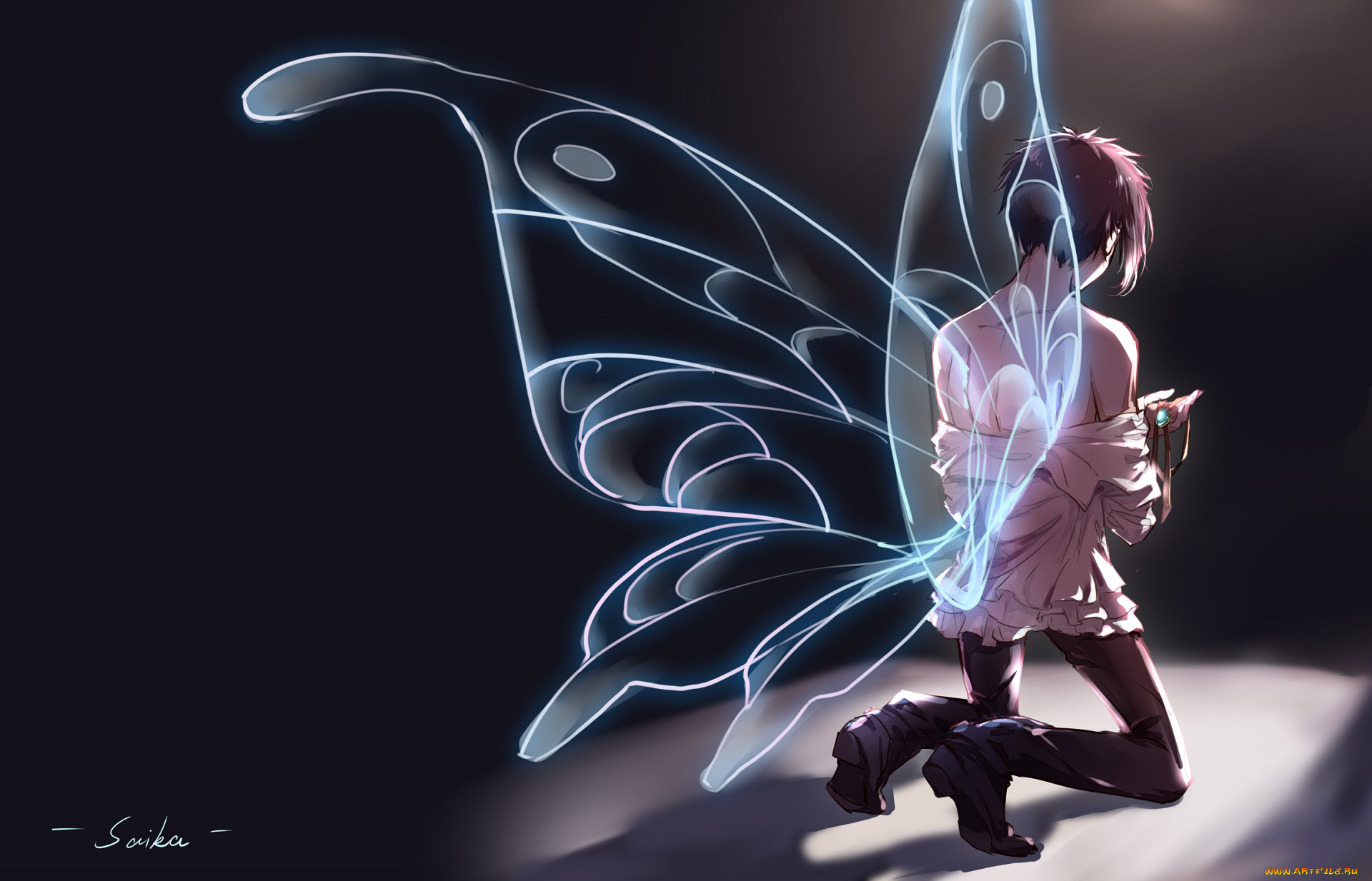 аниме, bungou, stray, dogs, акутагава, рюноске