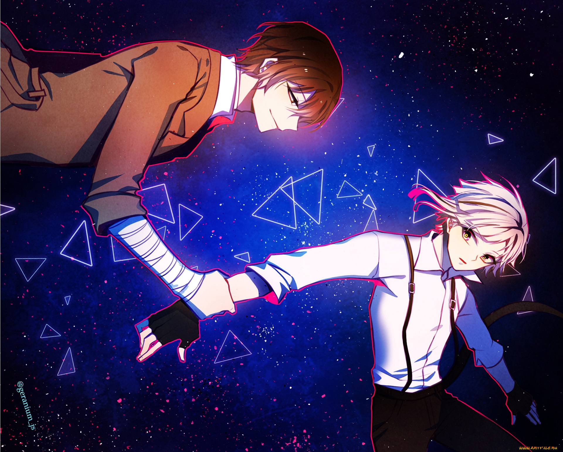 аниме, bungou, stray, dogs, бродячие, псы, литературные, гении