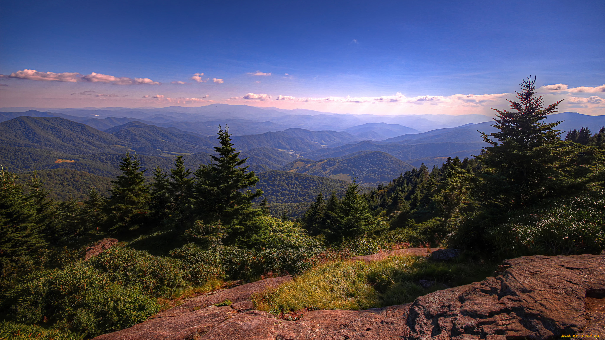 природа, горы, простор