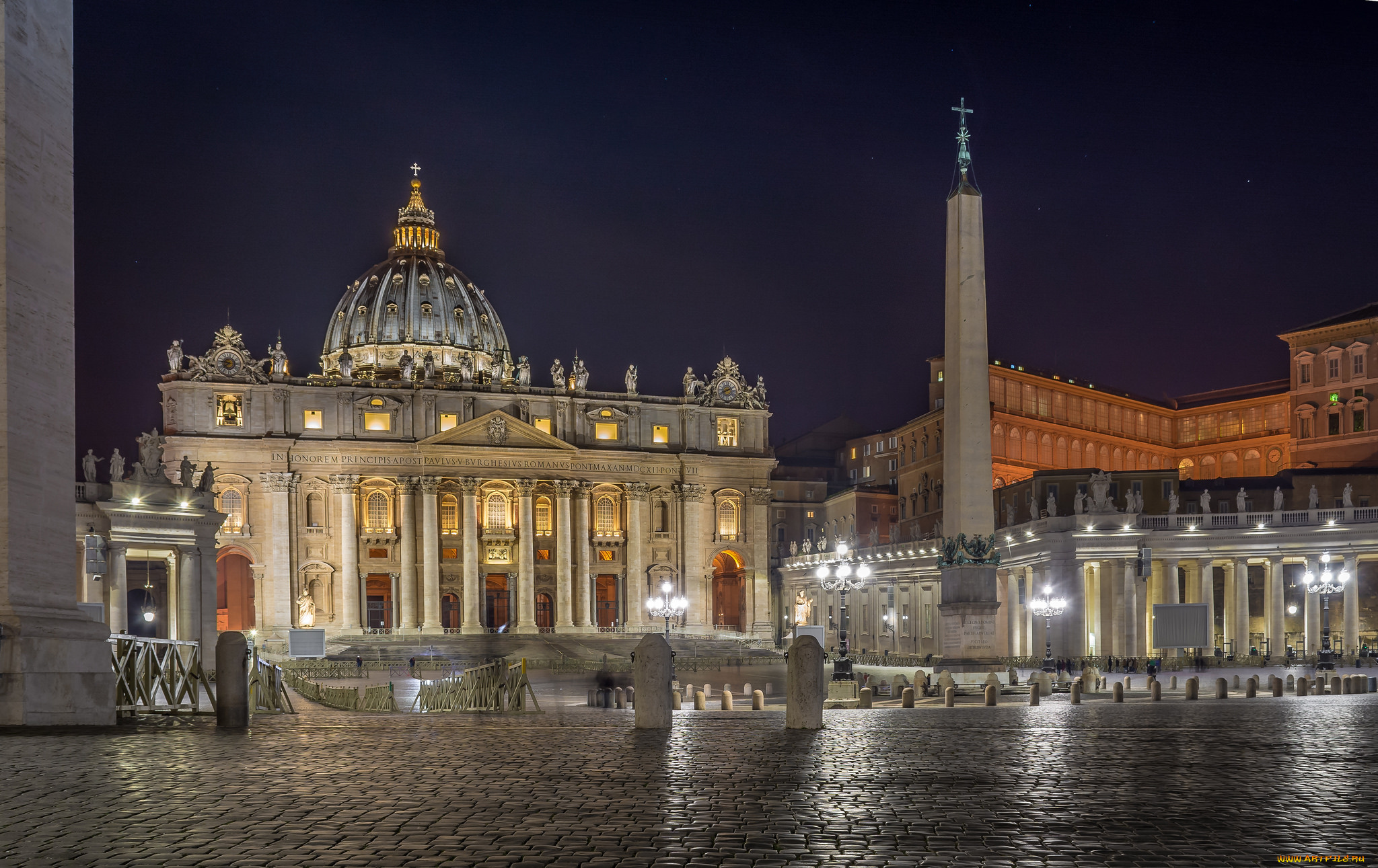 basilique, saint, pierre, de, rome, города, рим, , ватикан, , италия, простор