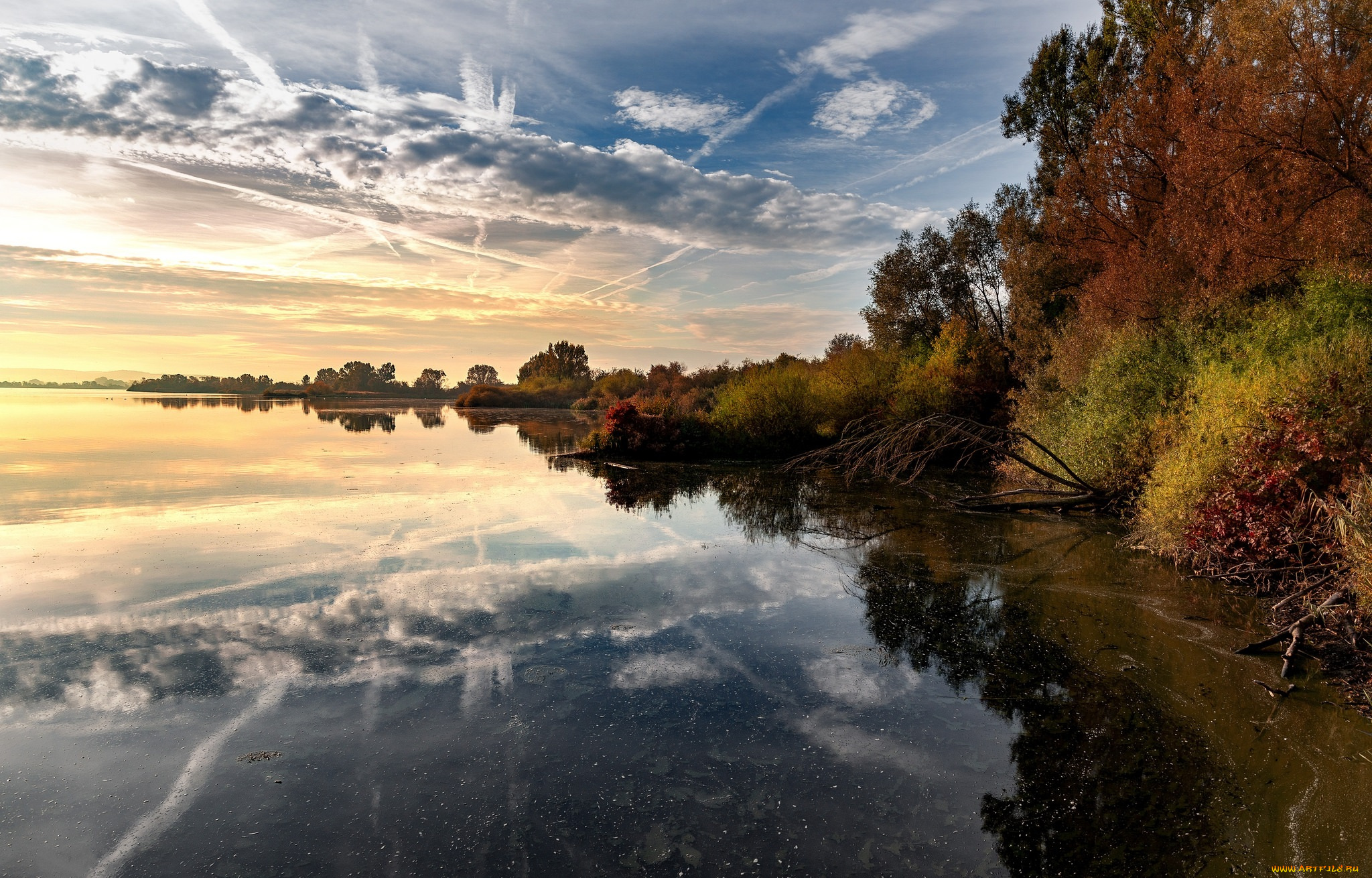 природа, побережье, простор