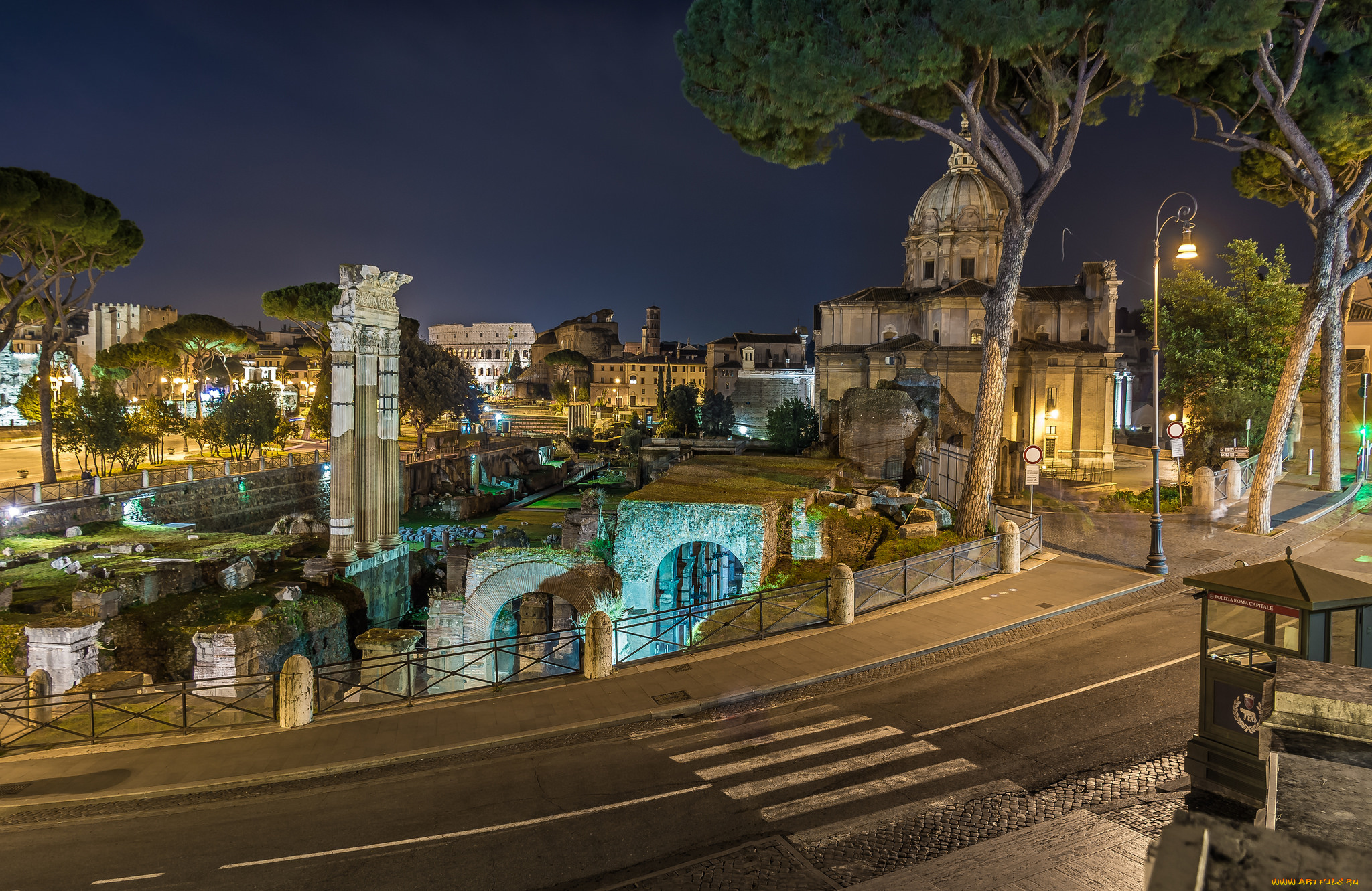 foro, di, cesare, города, рим, , ватикан, , италия, простор