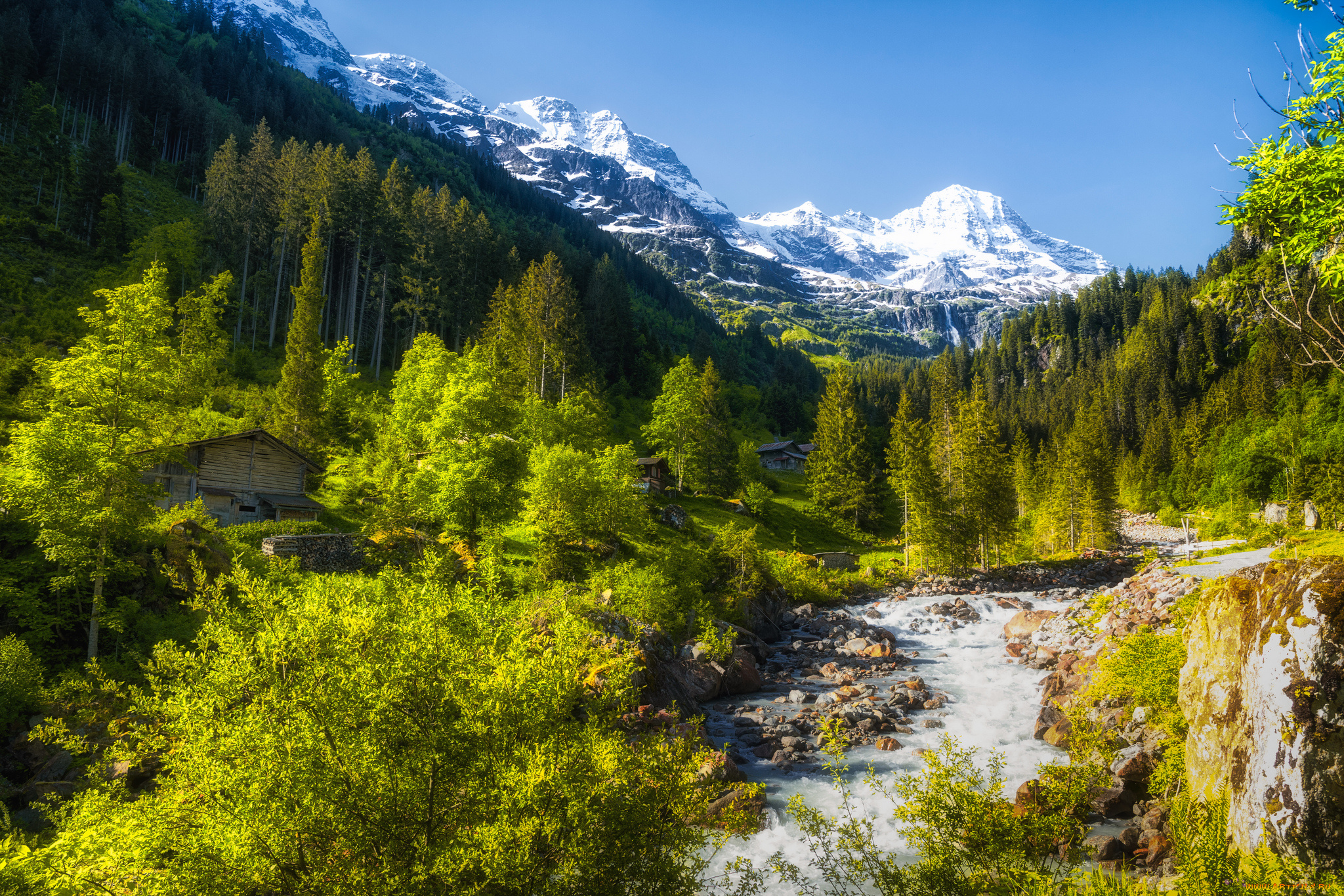 природа, горы, простор