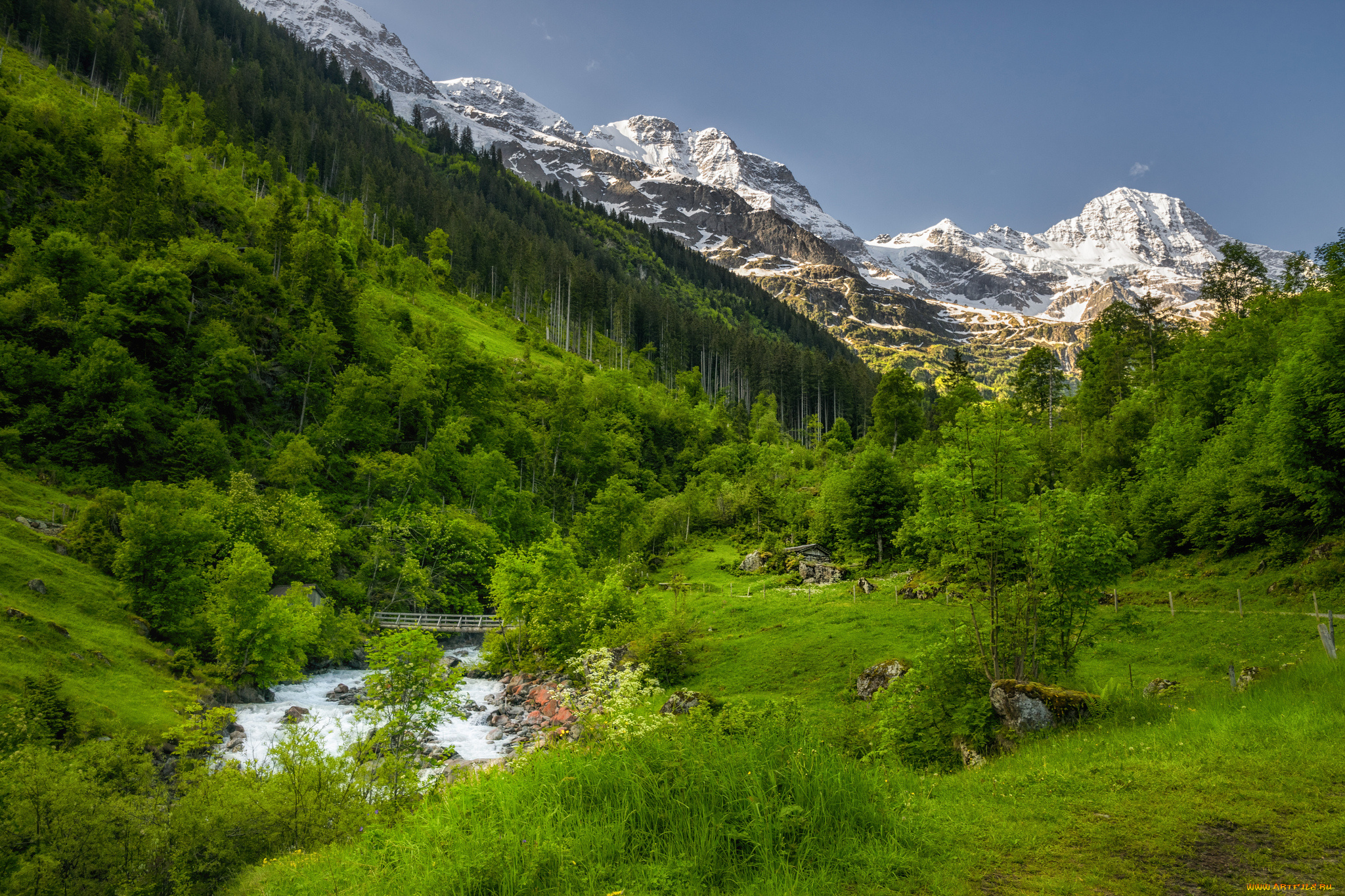 природа, горы, простор