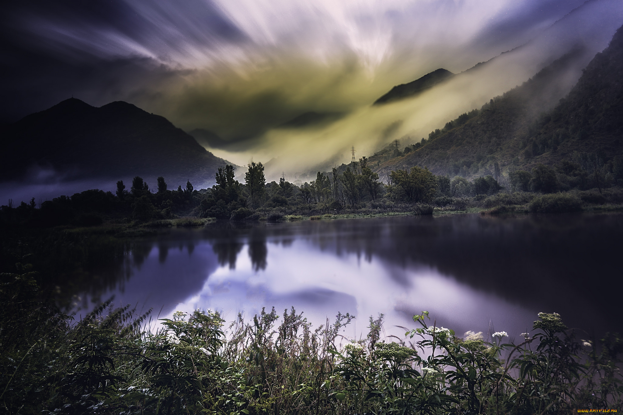 природа, реки, озера, простор