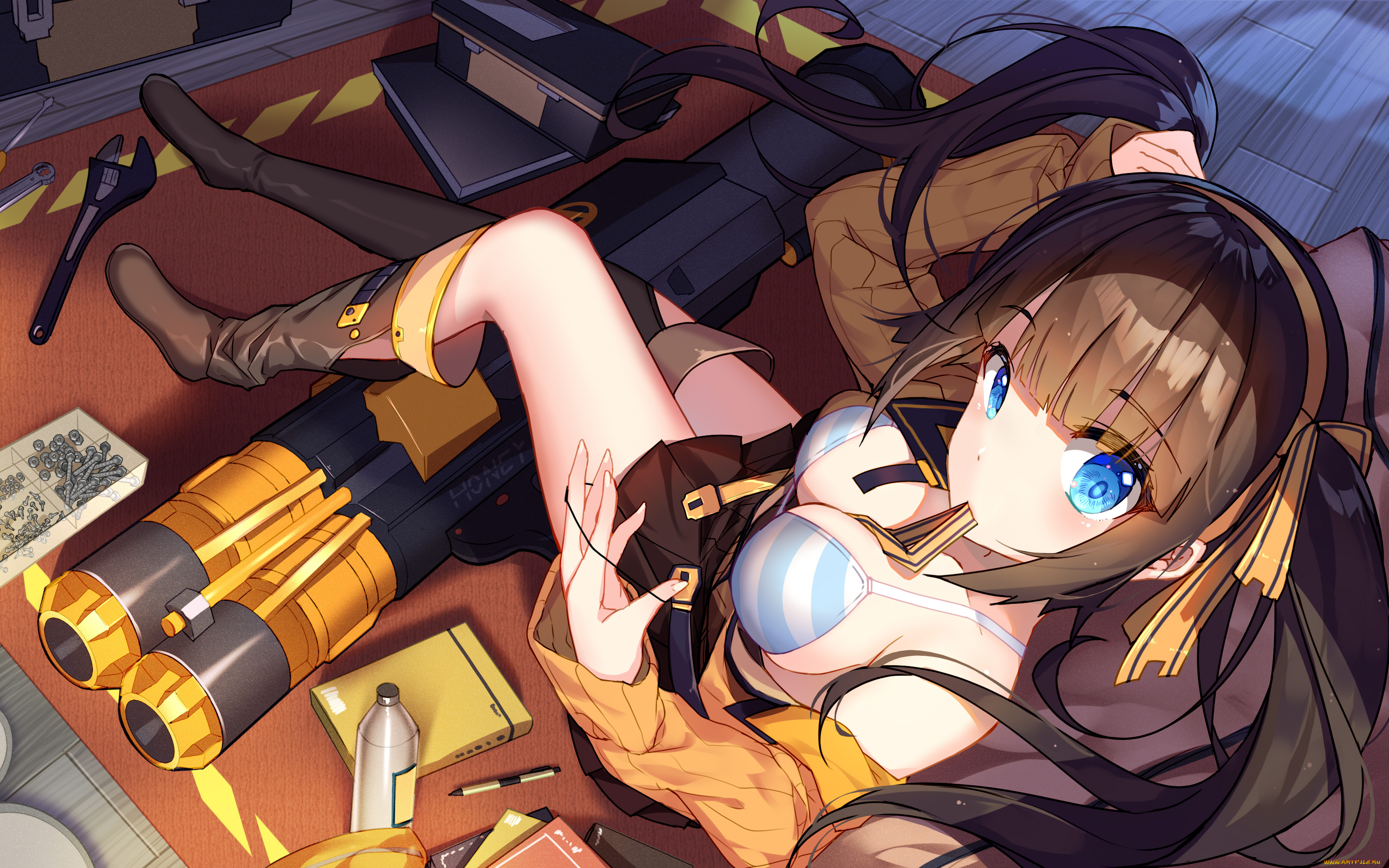 аниме, оружие, , техника, , технологии, zhanchang, shuangmawei, aqua, eyes, bisonbison