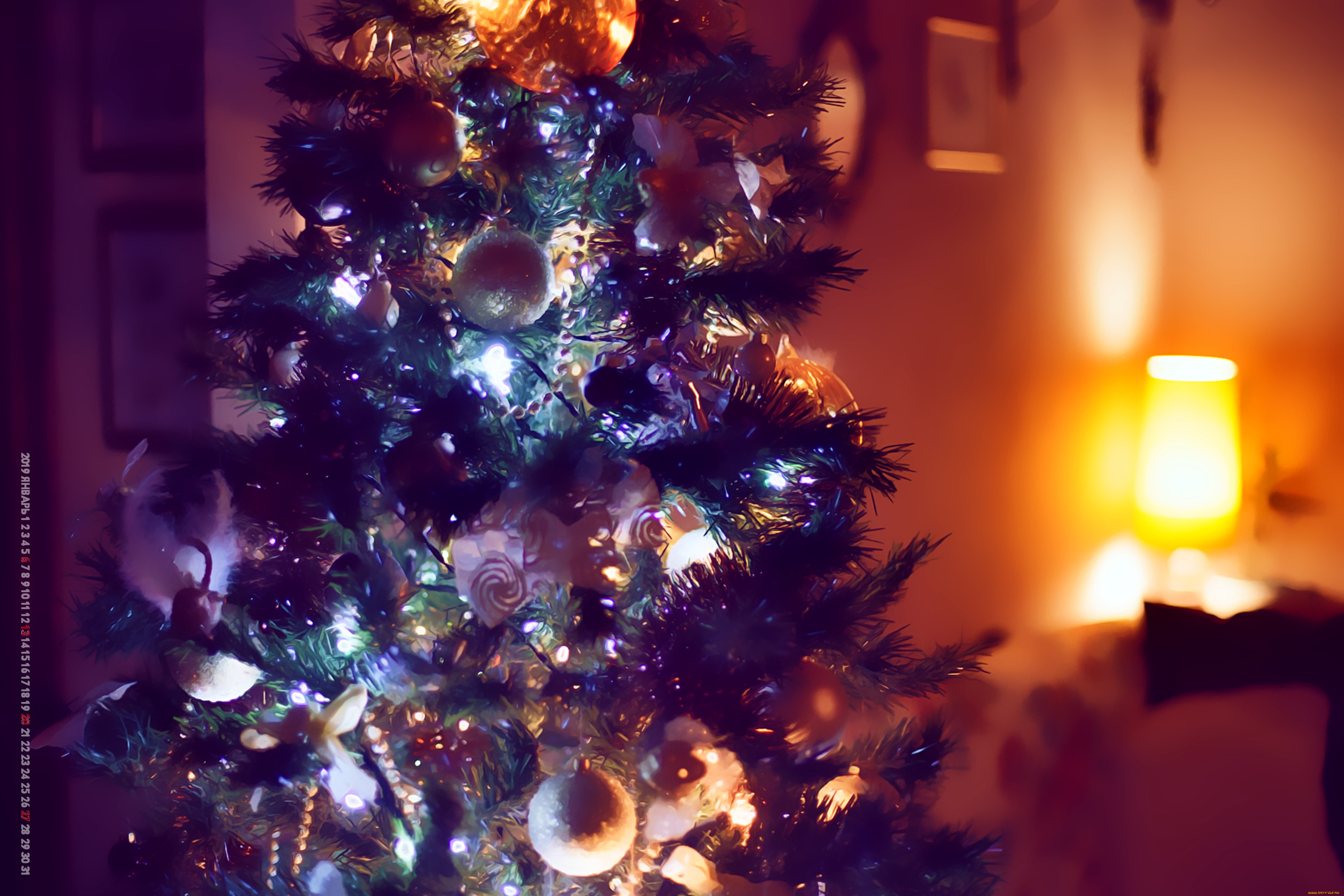 календари, праздники, , салюты, шар, елка, игрушка