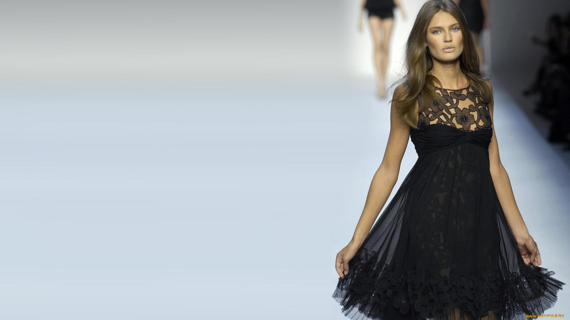 девушки, bianca, balti, подиум, платье, модель