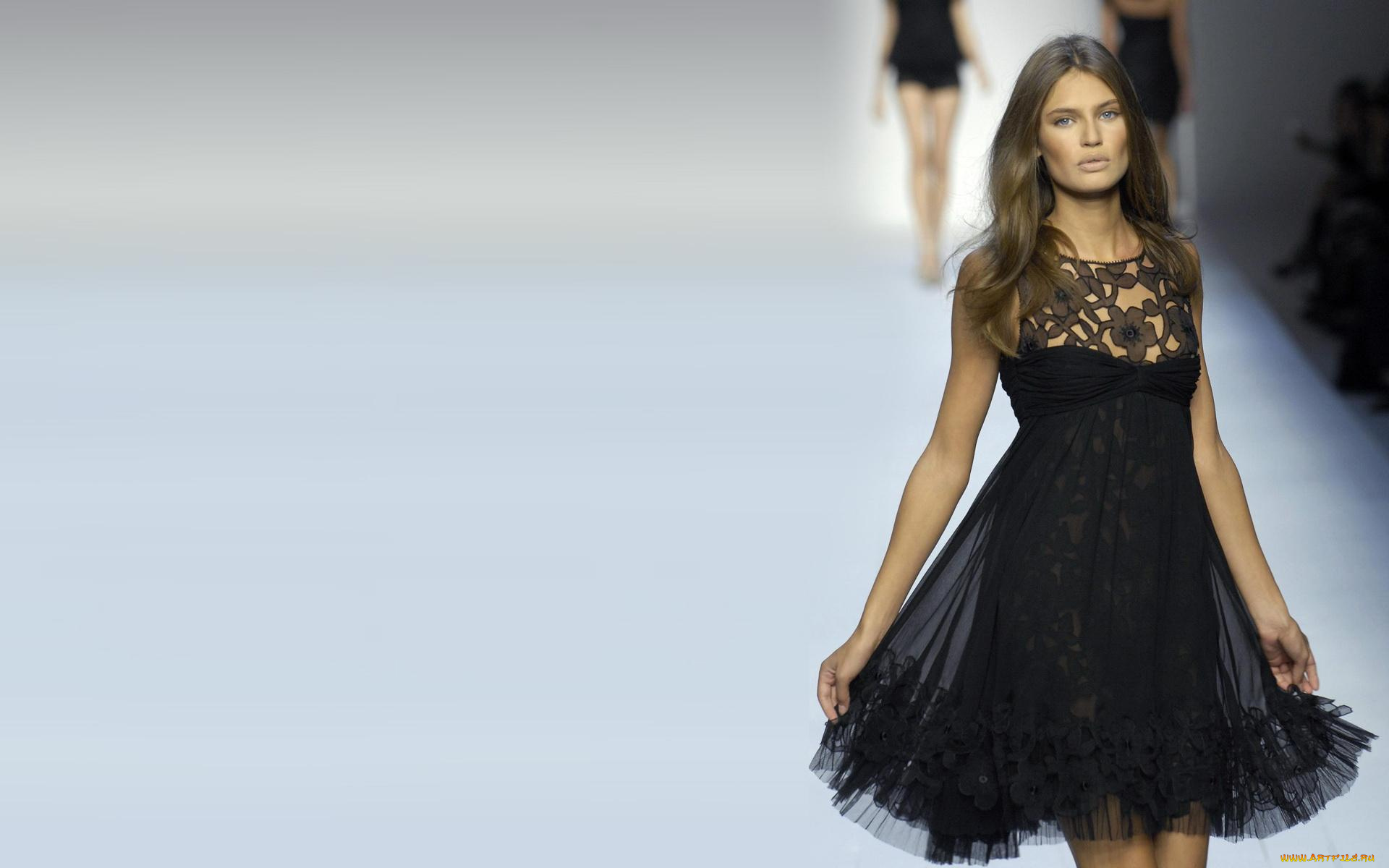 девушки, bianca, balti, подиум, платье, модель