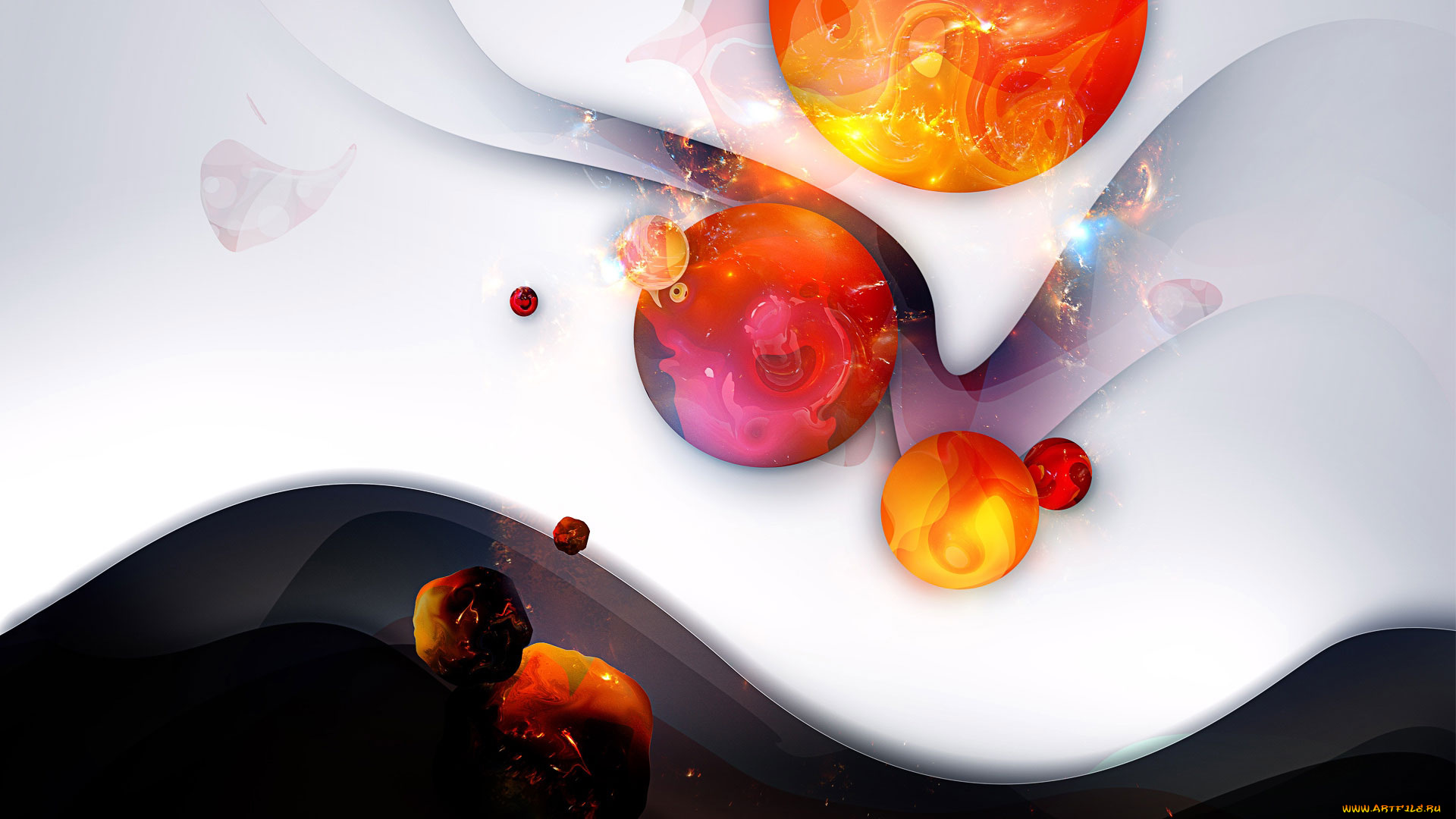 3д, графика, шары, , balls, слои, шары