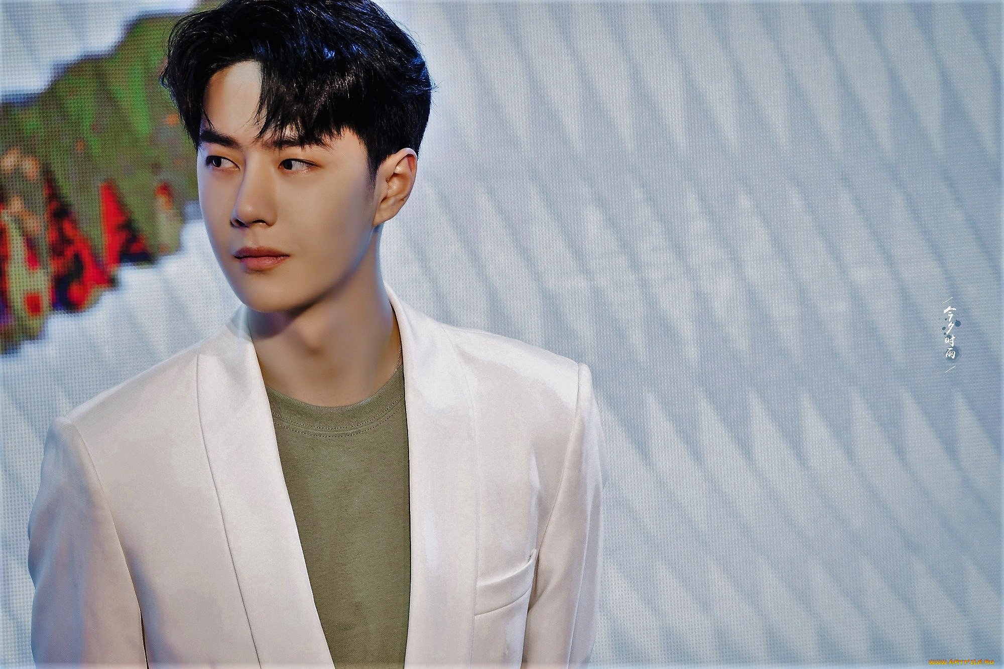 мужчины, wang, yi, bo, лицо, пиджак