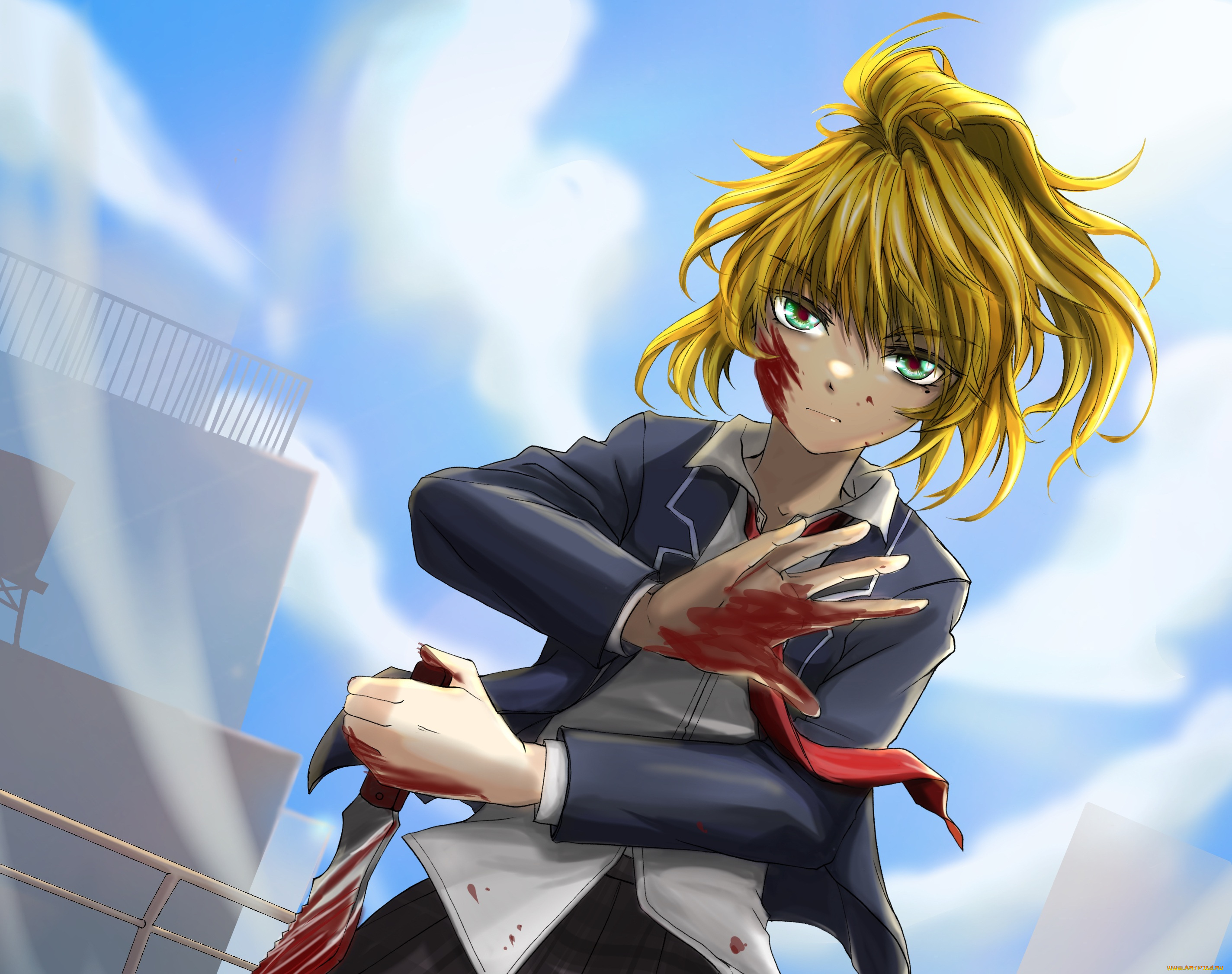 аниме, high-rise, invasion, high, rise, invasion