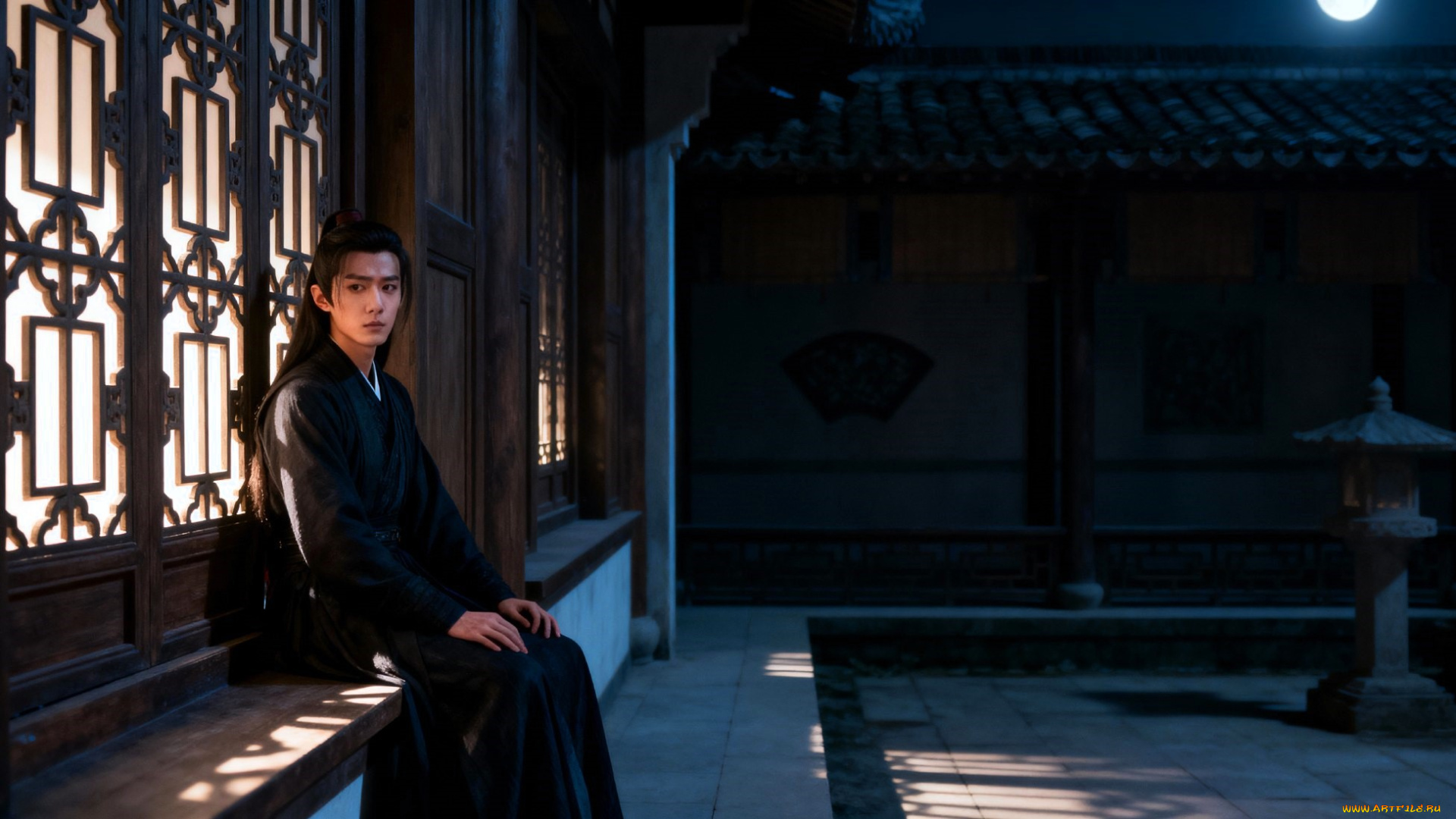 3д, графика, мультфильмы, , кино, , видео, игры, вэй, усянь, двор, здание, окно