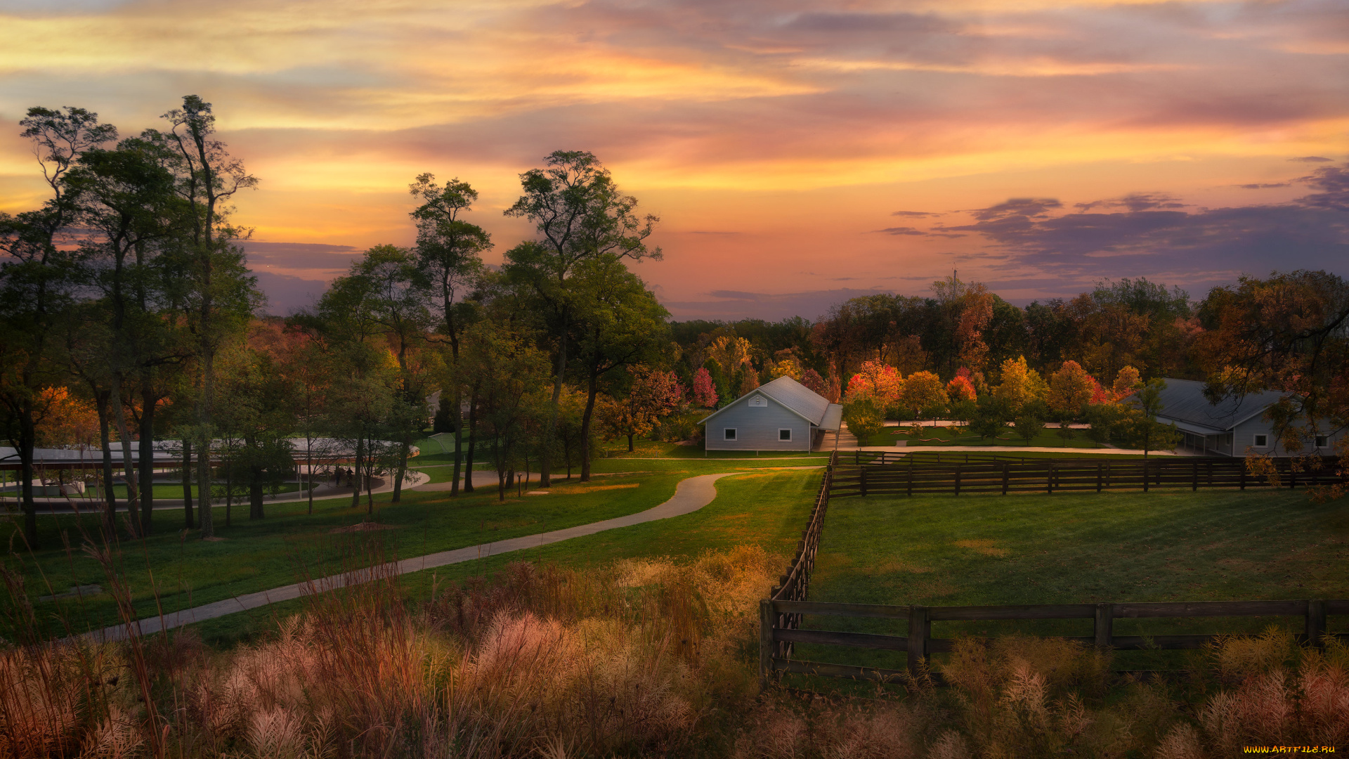 города, -, здания, , дома, пейзаж