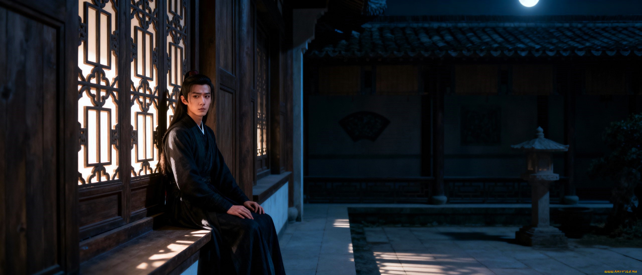 3д, графика, мультфильмы, , кино, , видео, игры, вэй, усянь, двор, здание, окно