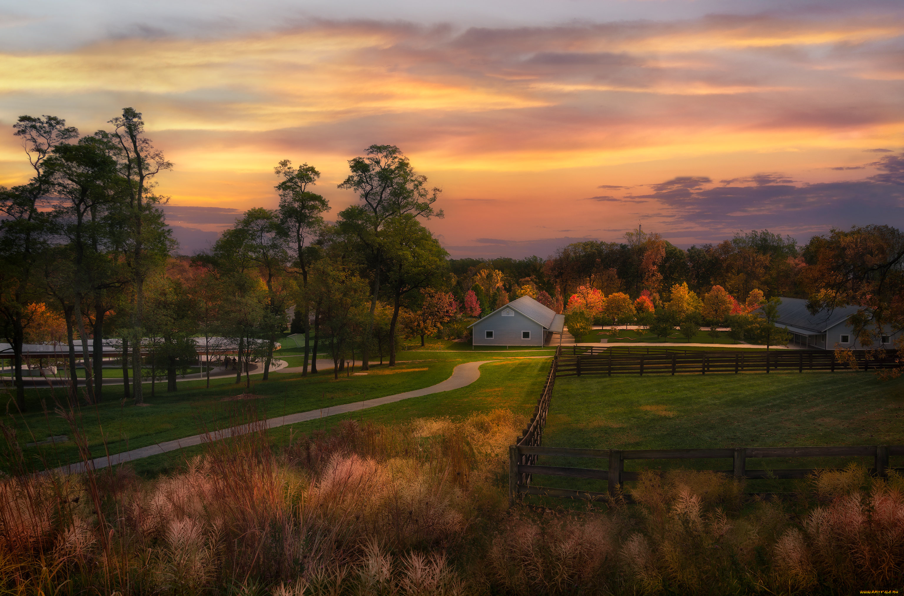 города, -, здания, , дома, пейзаж