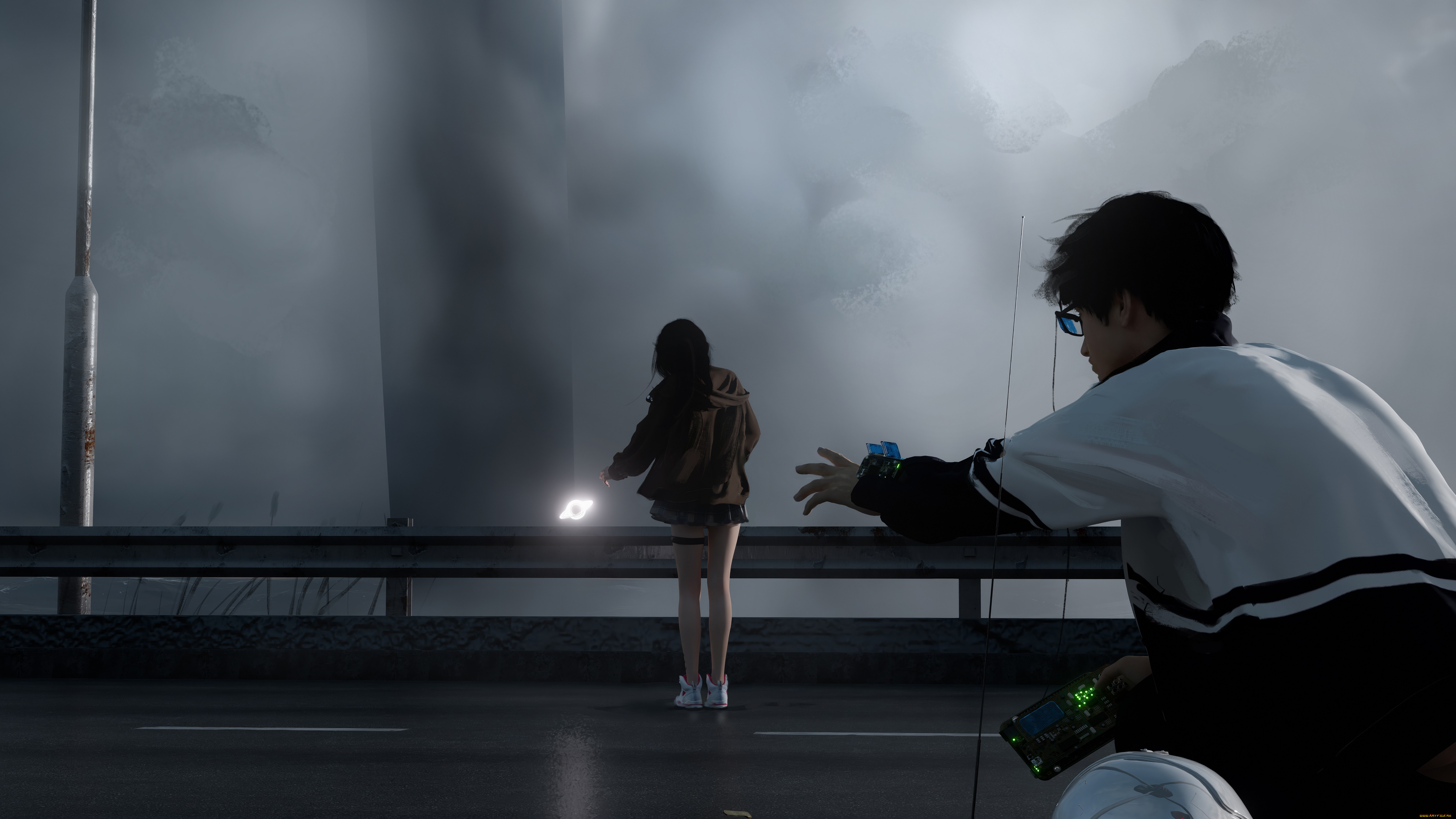 фэнтези, люди, парень, девушка