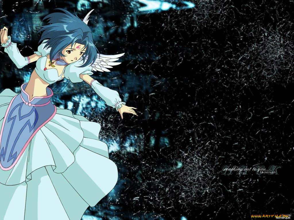 аниме, hack, sign