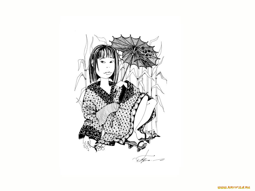 рисованные, минимализм