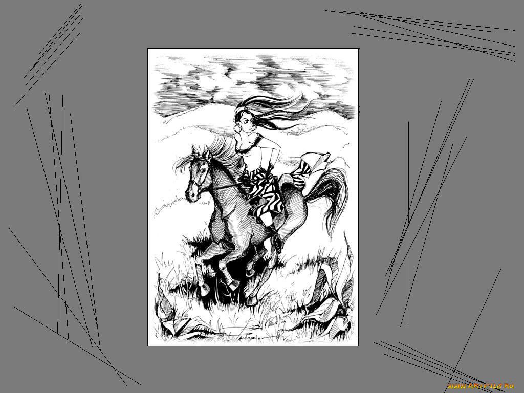 рисованные, минимализм