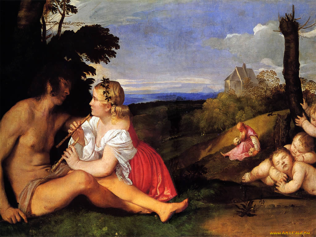 the, three, ages, of, man, рисованные, tiziano, vecellio