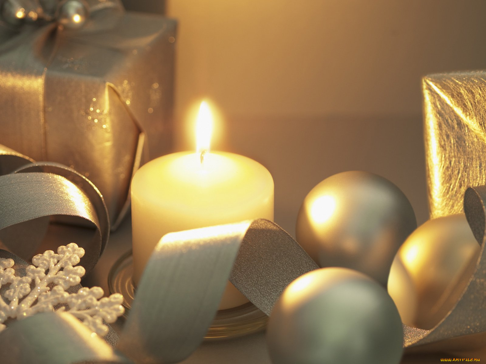 праздничные, новогодние, свечи