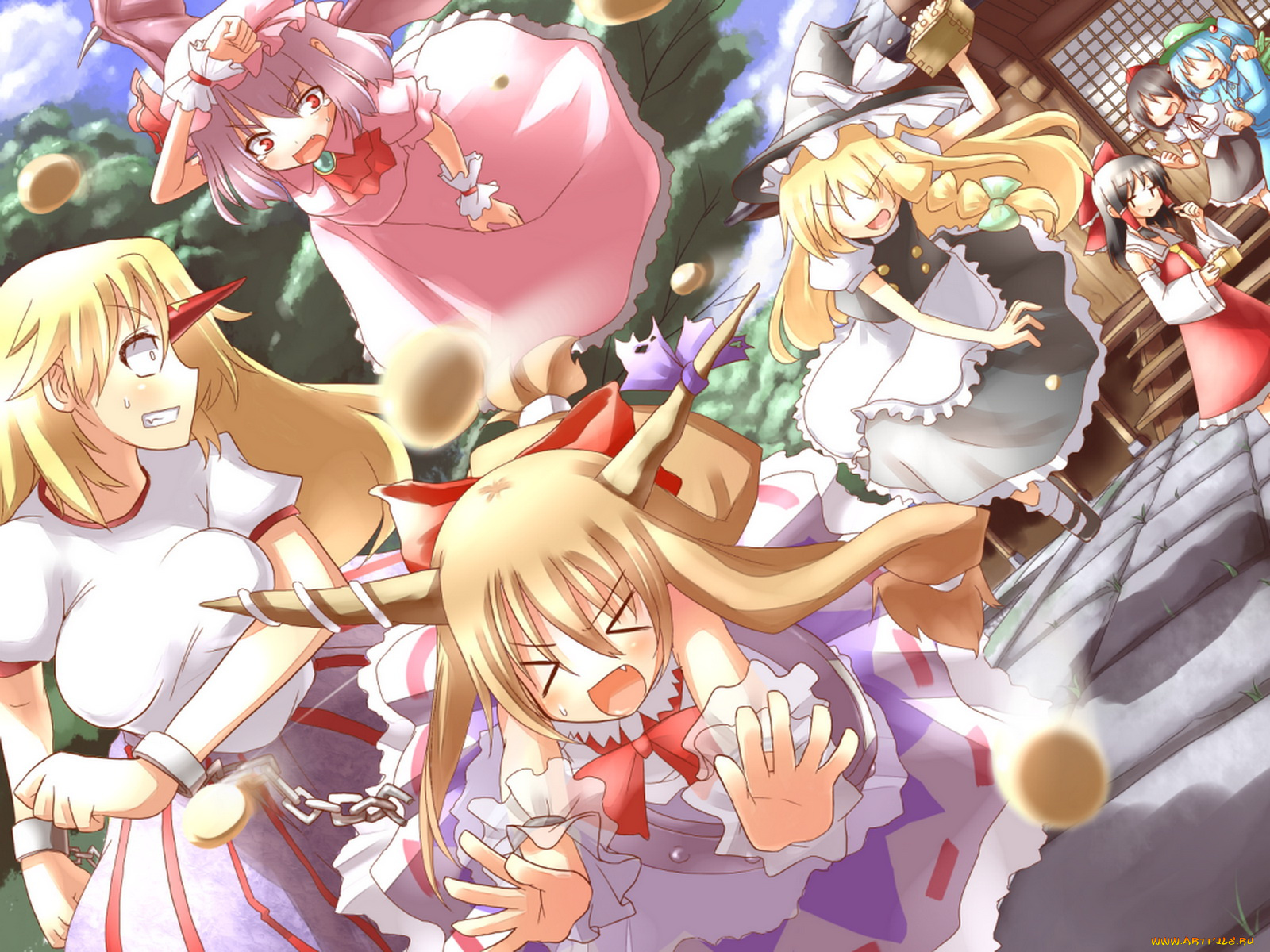 аниме, touhou, персонажи, тохо