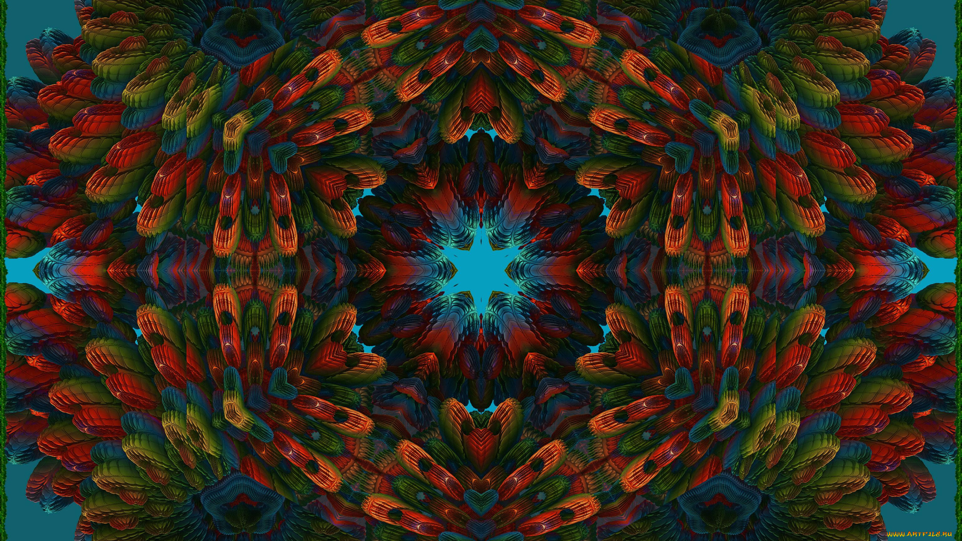 3д, графика, fractal, фракталы, узор