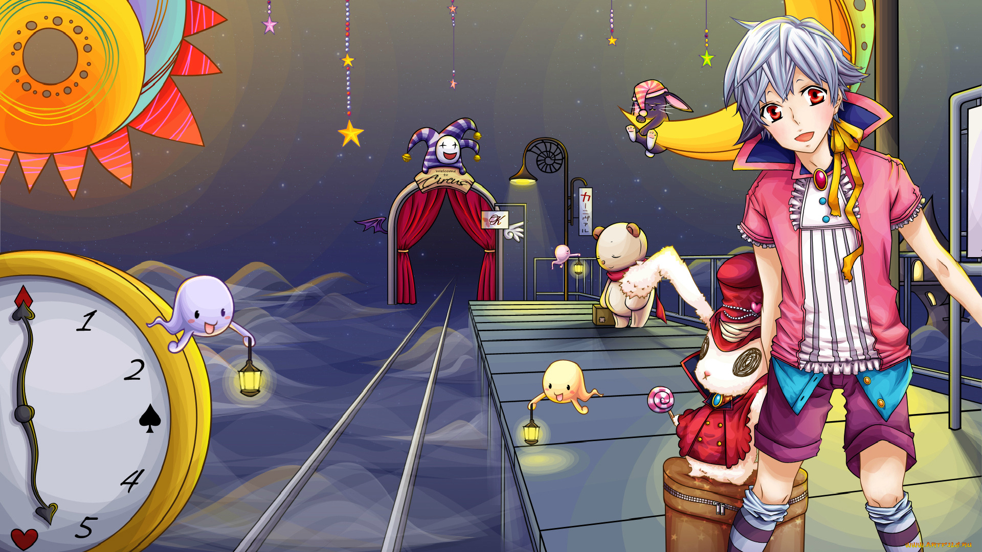 karneval, аниме, игрушки, мальчик