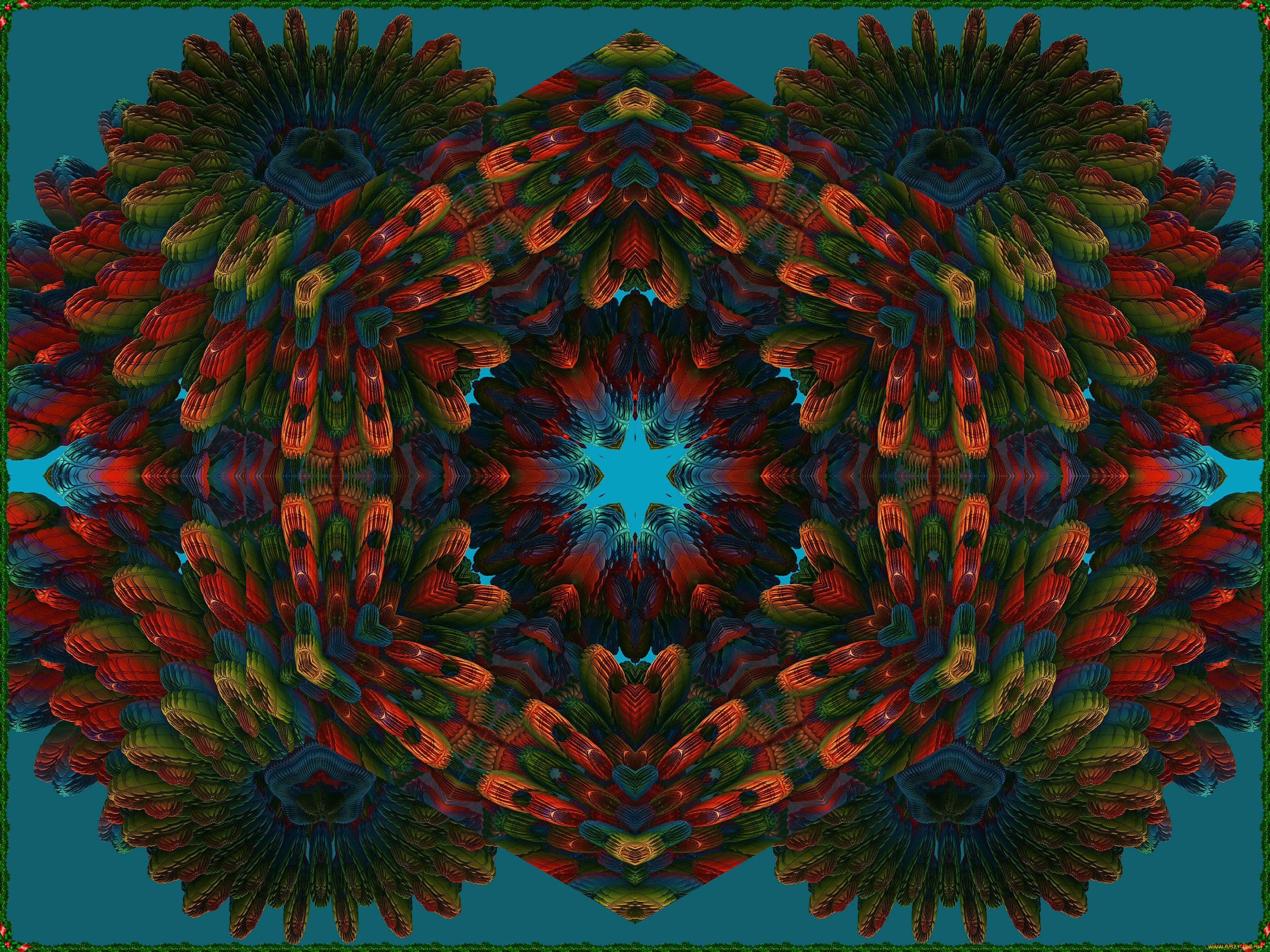 3д, графика, fractal, фракталы, узор