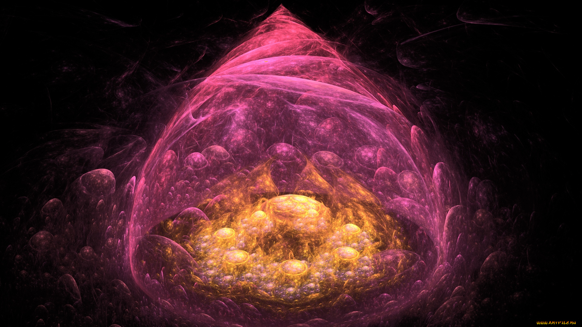 3д, графика, fractal, фракталы, фон, линии, изгибы, узор