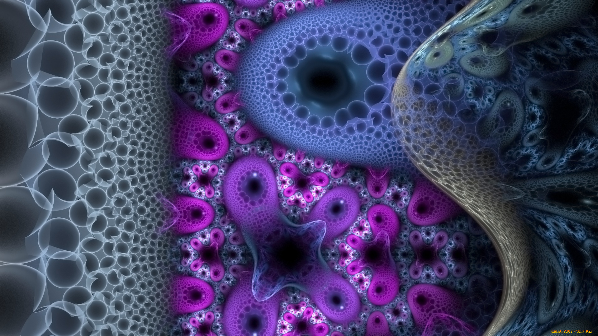 3д, графика, fractal, фракталы, изгибы, фон, узор, линии